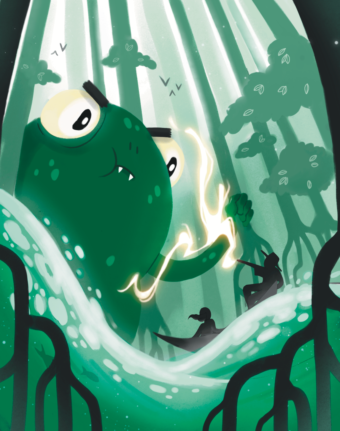 Concept box art for a card game.