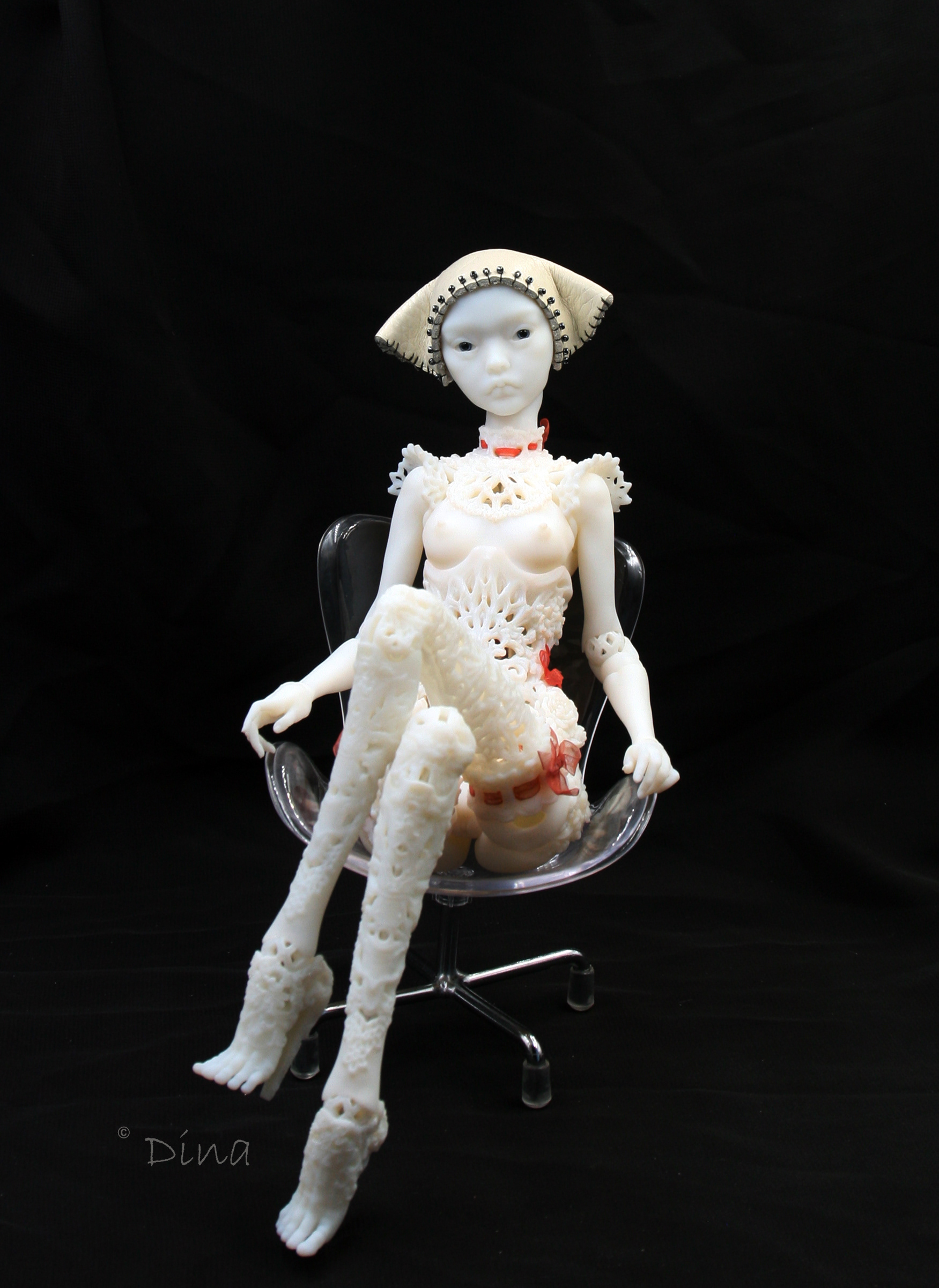 Girl with no Name - resin by Marmite Sue