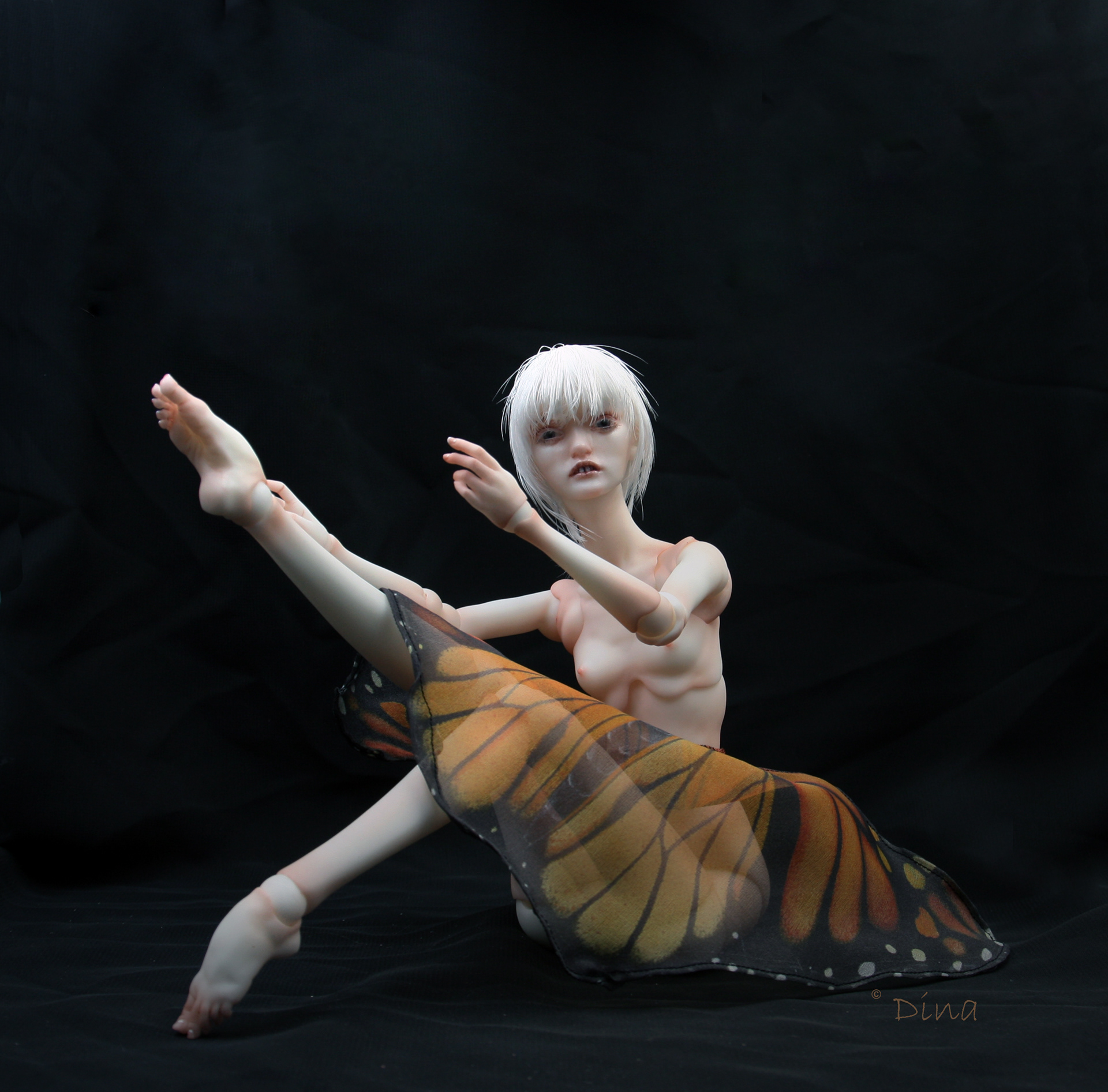 Girl with no Name - resin by Marmite Sue