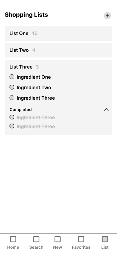 Shopping List