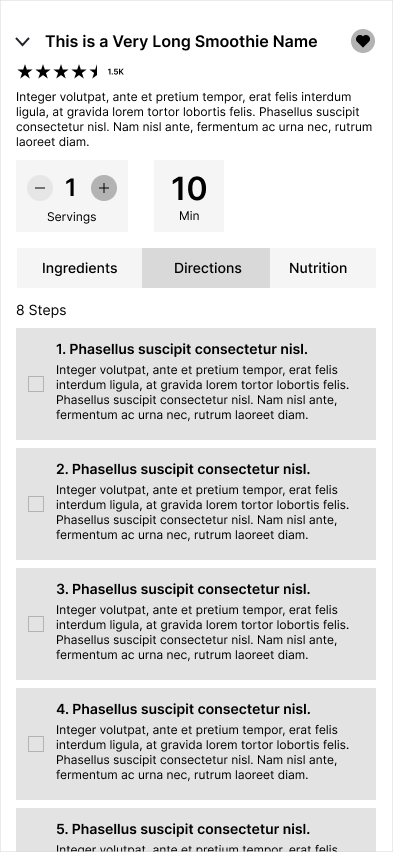Recipe Detail - Directions Expanded