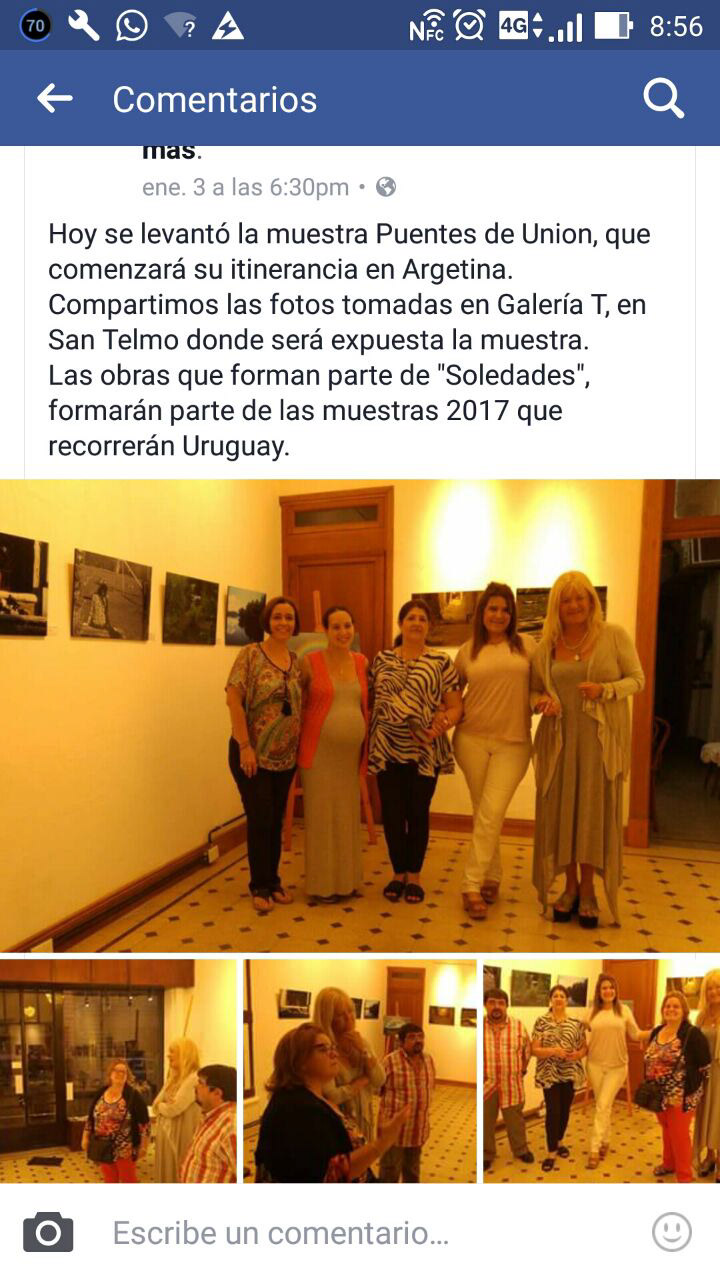 Directoras del Grupo Cultural del Plata visitan la muestra y son recibidas por las Responsables de Espacio T