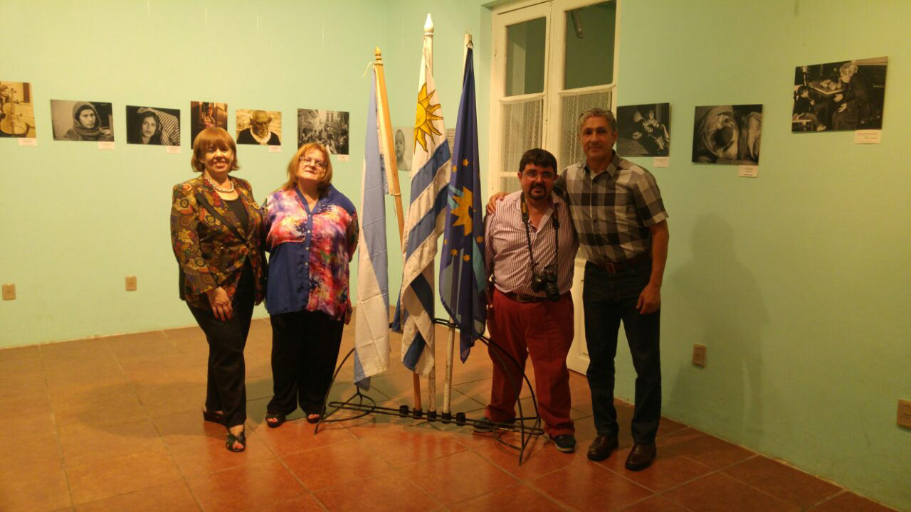 Inauguración con el Coordinador de Cultura de Durazno - Sr. Miguel Irrazabal
