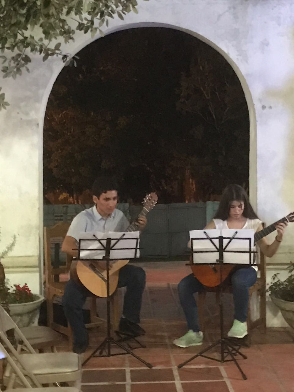 Duo de Durazno forma parte de la inauguración