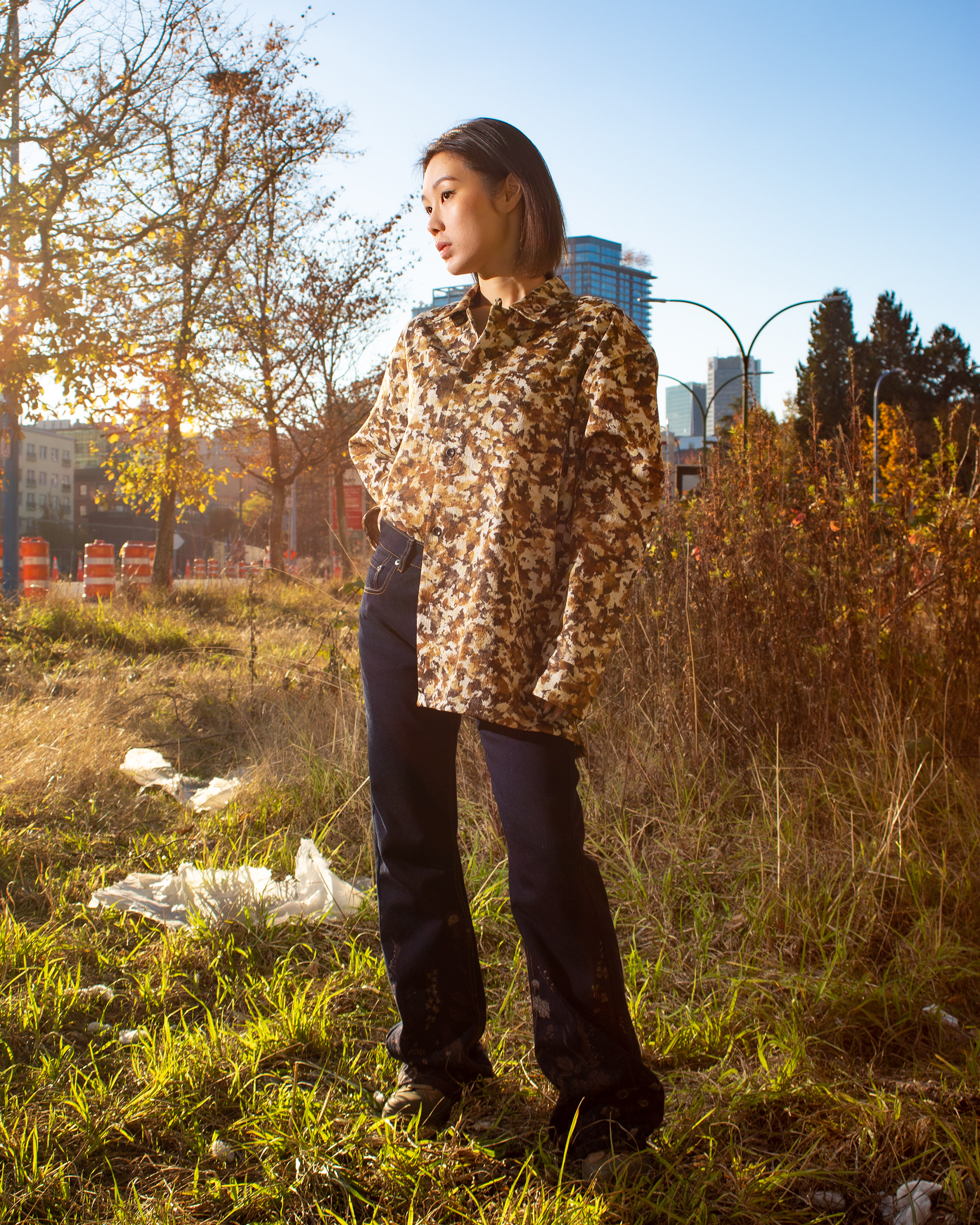 Echo Zhang wearing CMMN SWDN