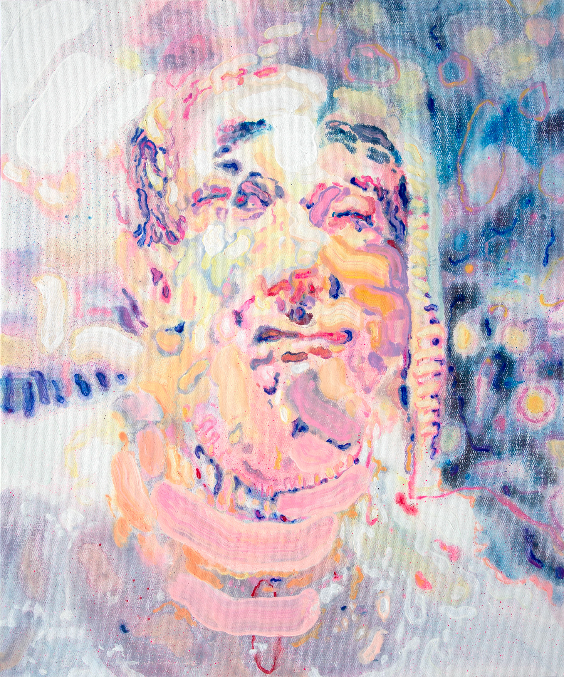  Super Flat, 72.7x60.6cm, oil on canvas, 2025, Ahyun Lee