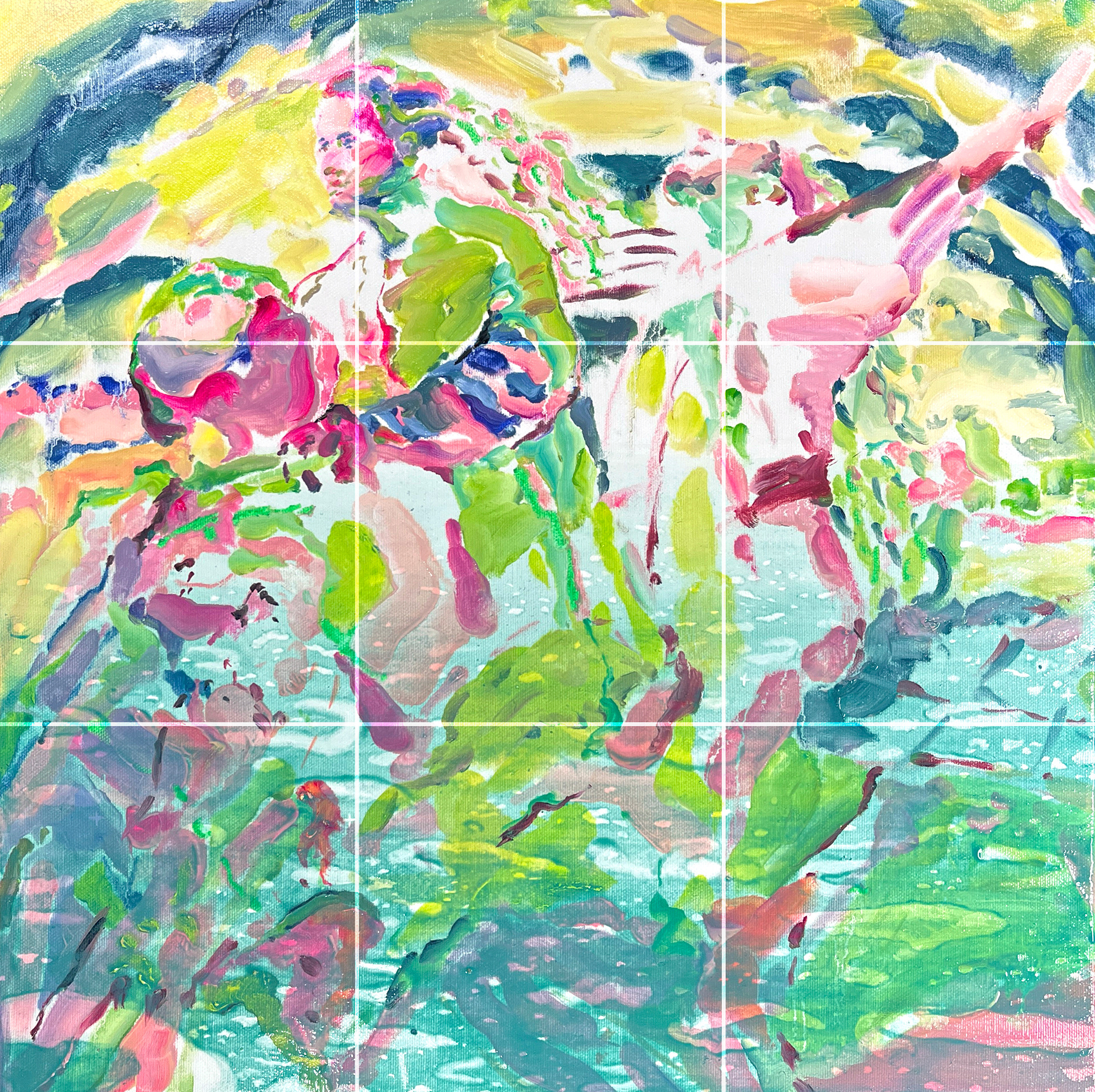 A Life Dominated by Superficiality, 45.5x45.5cm, oil on canvas, 2023