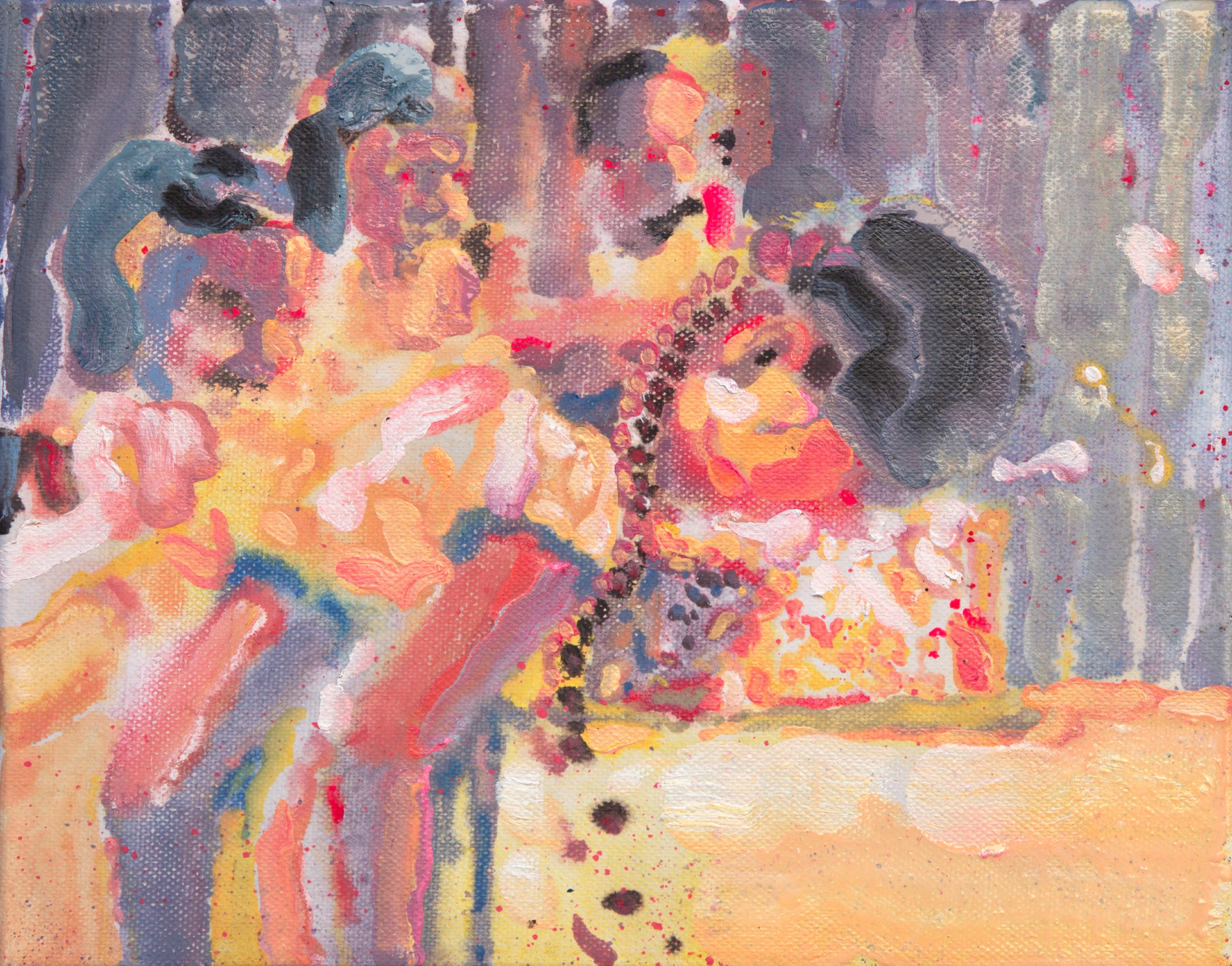 Cake Face, 27.3x22.0cm, oil on canvas, Ahyun Lee