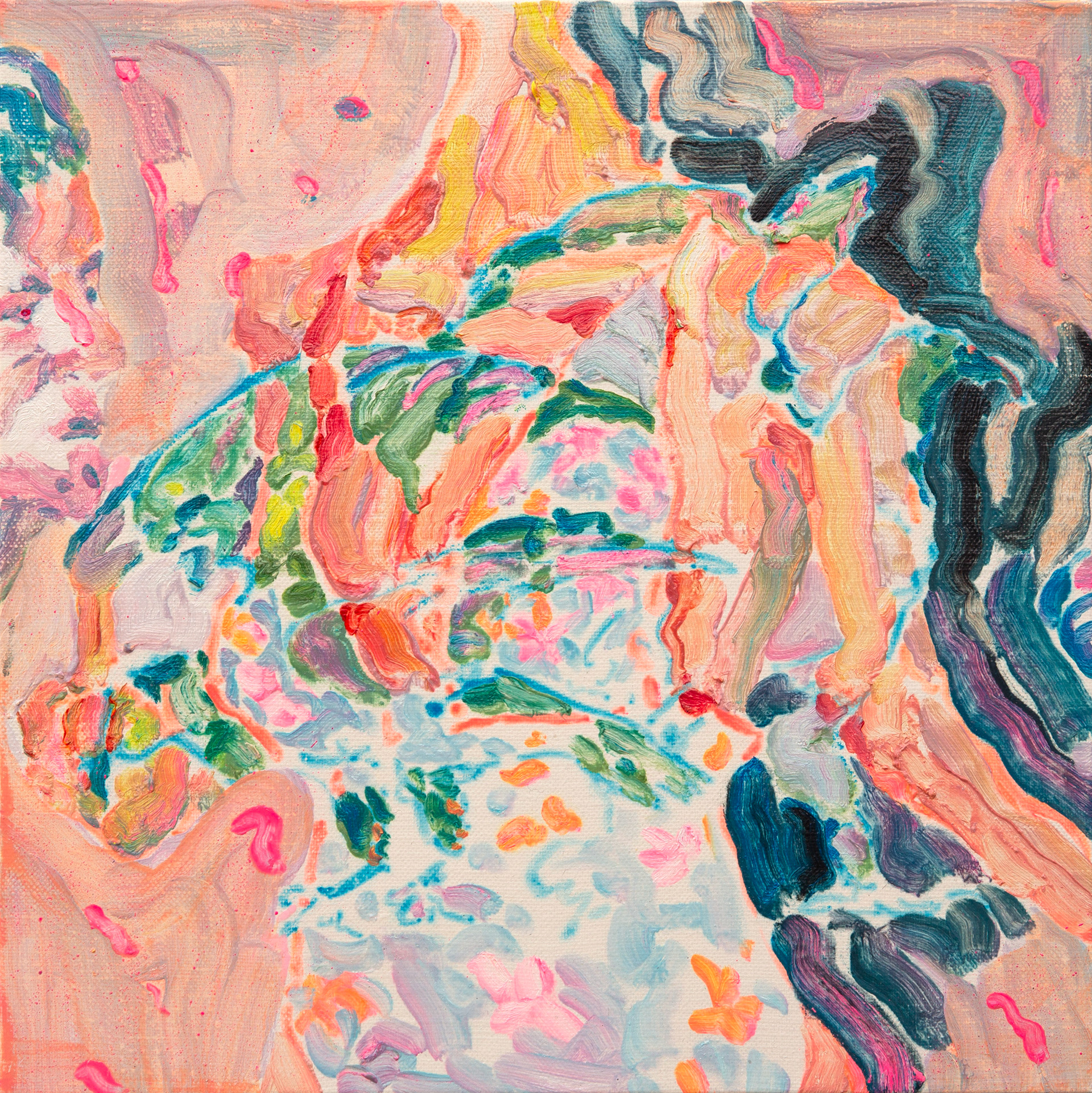 Numbness, 31.8x31.8, oil on canvas, 2025, Ahyun Lee