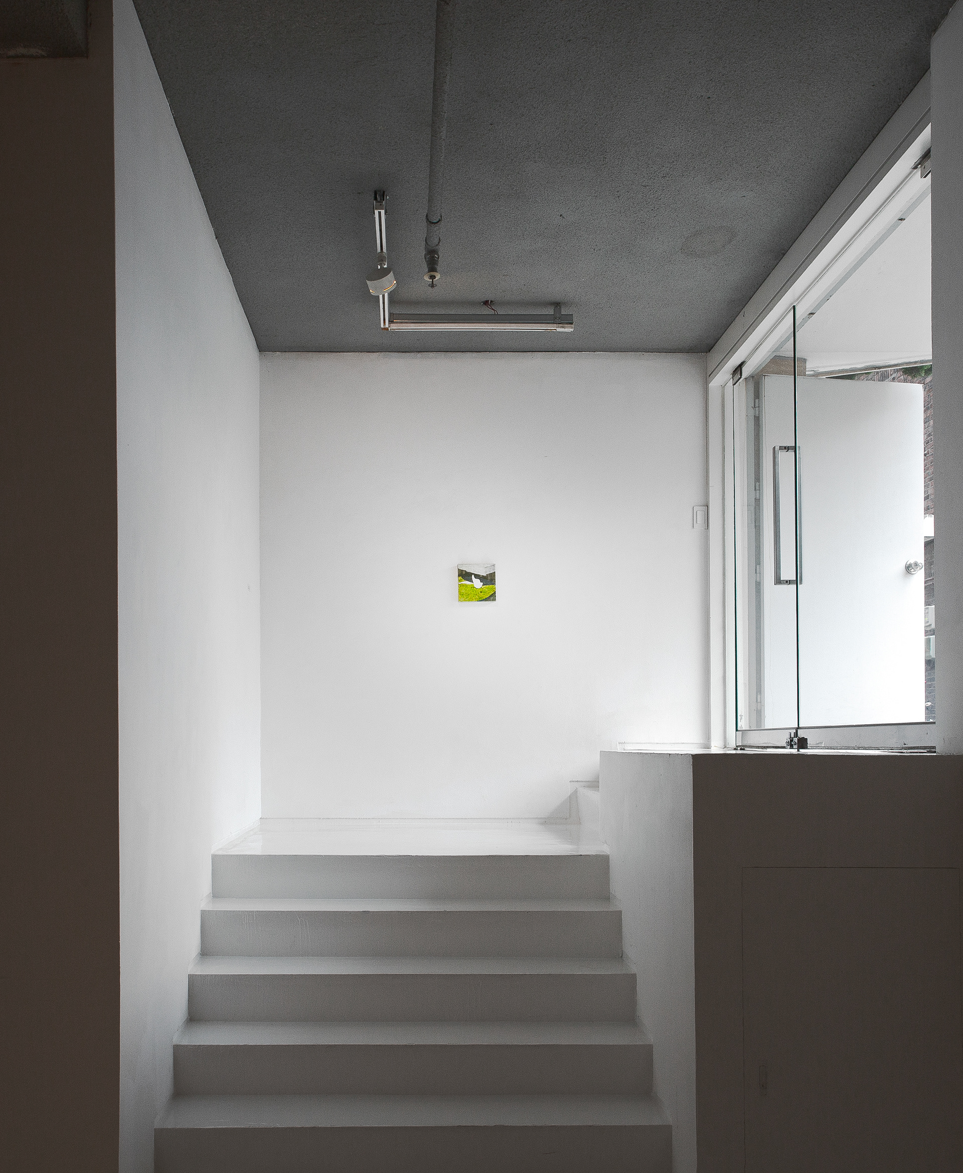 Green carpet, 20x20cm, Oil on canvas, 2020