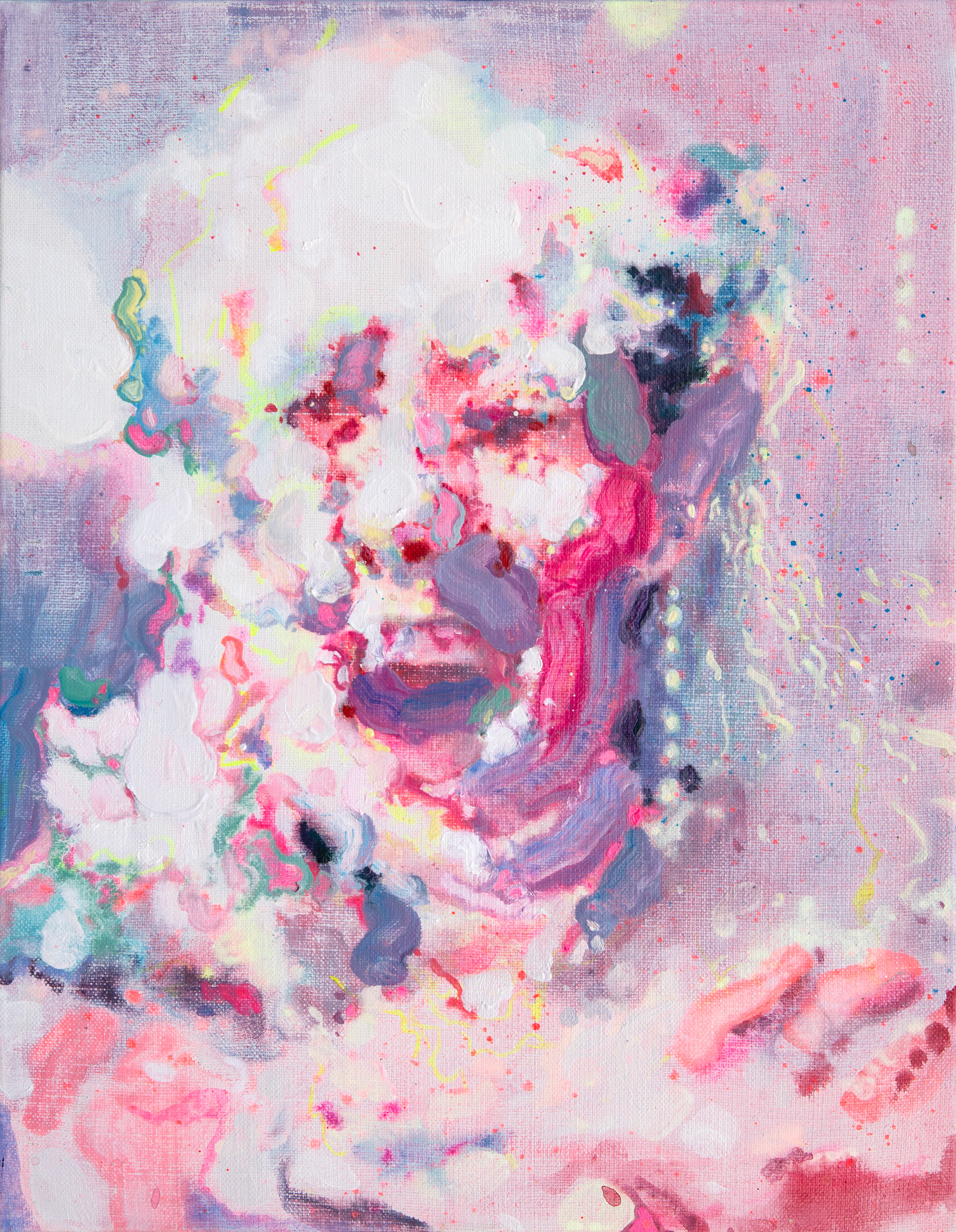 Cake Face, 31.8x40.9cm, oil on canvas, 2025, Ahyun Lee