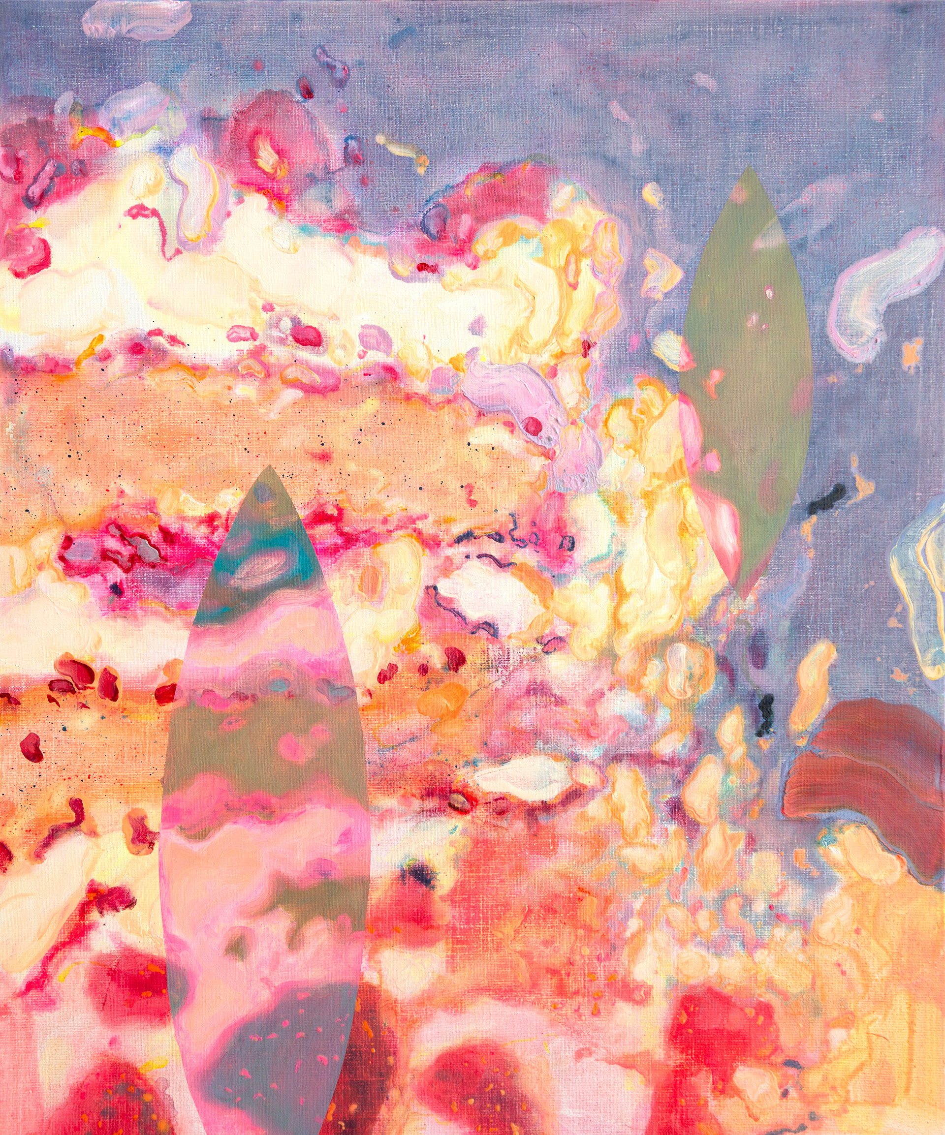 Flattened Gaze, 72.7x60.6cm, oil on canvas, 2025, Ahyun Lee