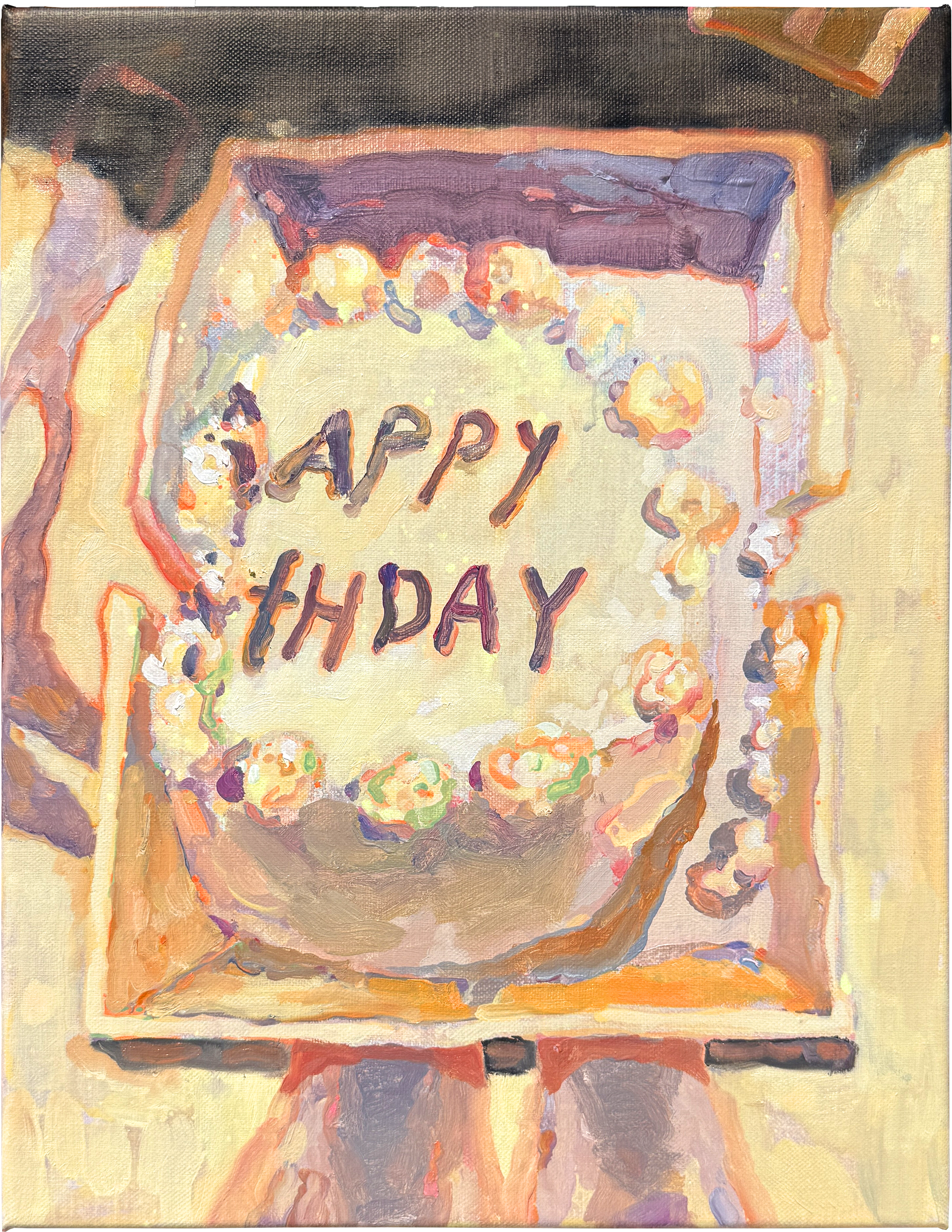 망한 케이크 사진, 31.8 x 40.9 cm, oil on canvas, 2025