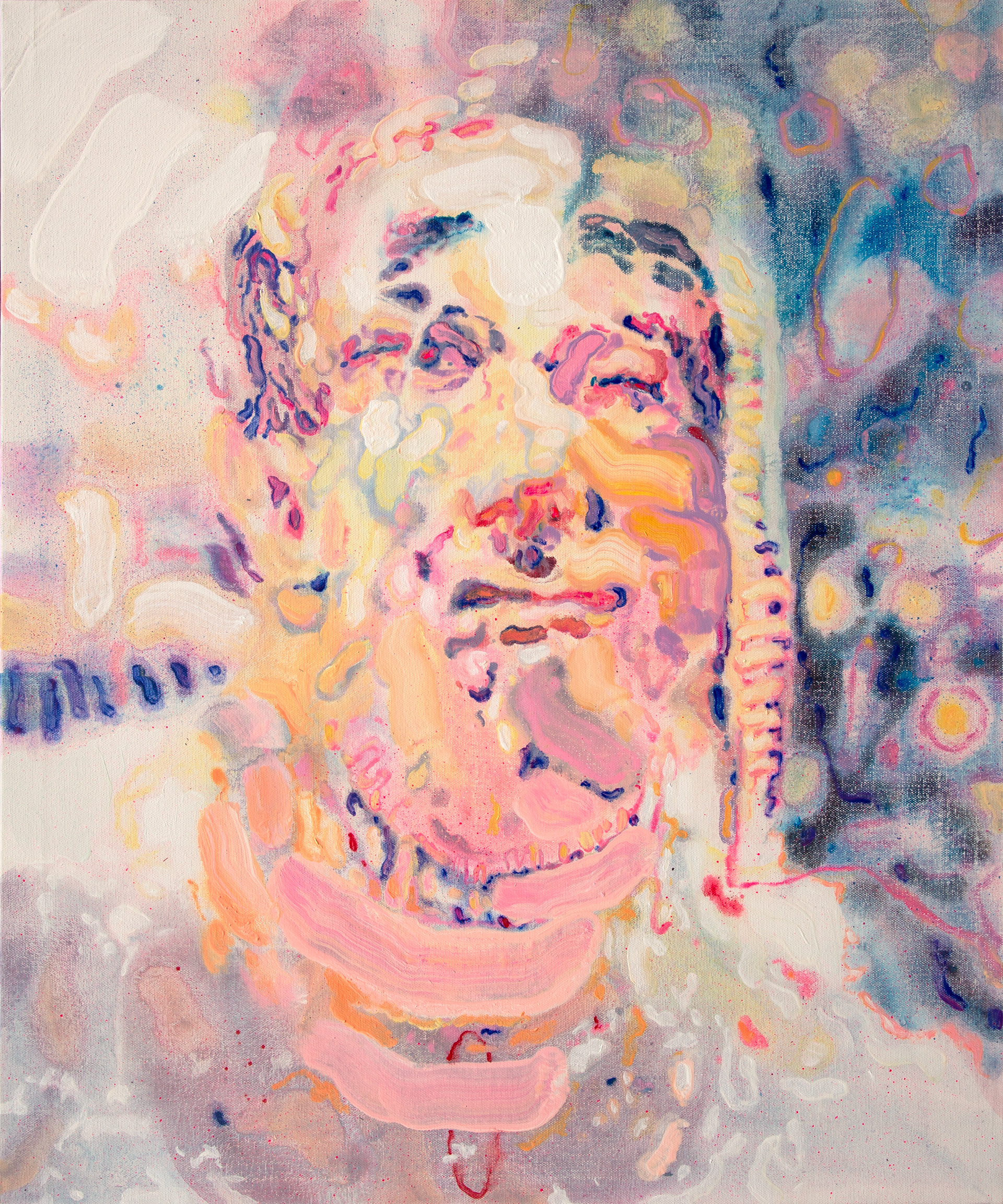  Super Flat, 72.7x60.6cm, oil on canvas, 2025, Ahyun Lee