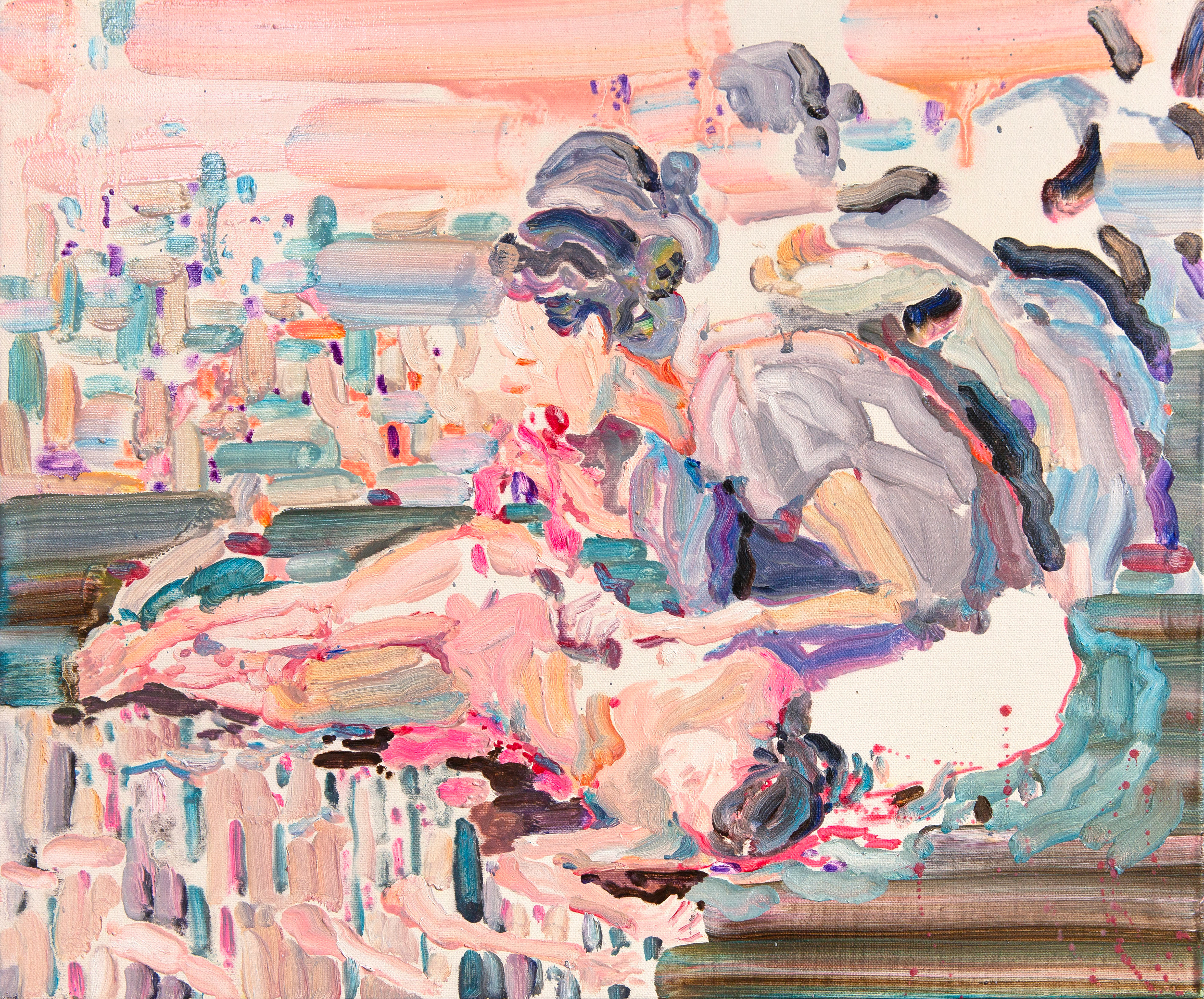 Selfie Dysmorphia, 45.5 x 37.9 cm, oil on canvas, 2024