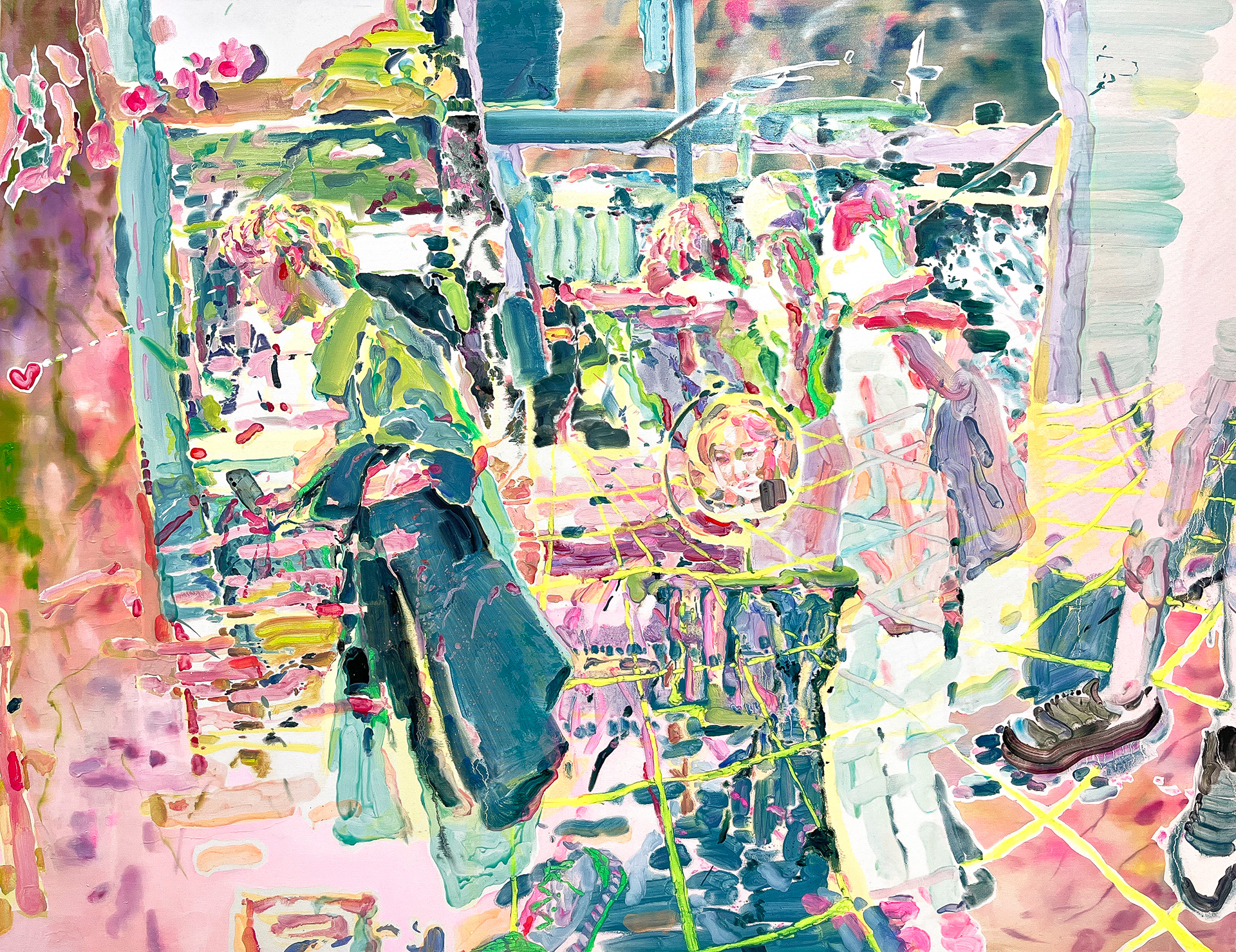 Following someone’s heart, 145.5x112.1cm, oil on canvas, 2023