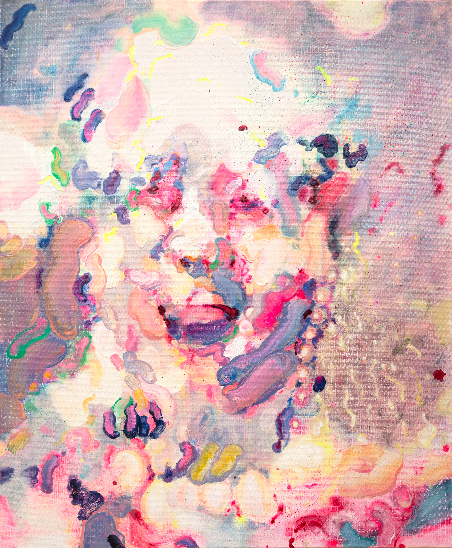 Cake Face, 72.7x60.6cm, oil on canvas, 2025, Ahyun Lee