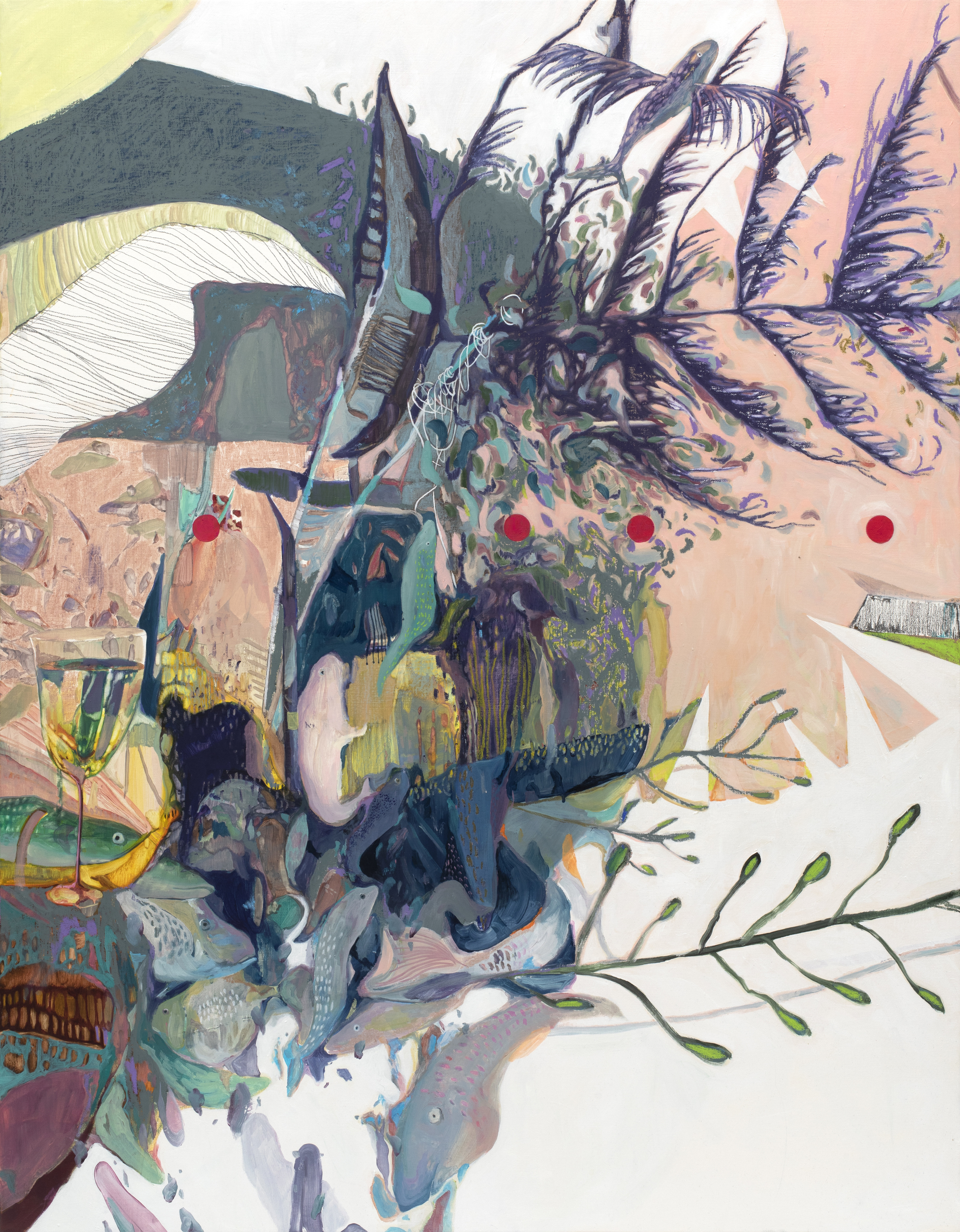 Flying Fish, 116.8x91.0cm, oil on canvas, 2021