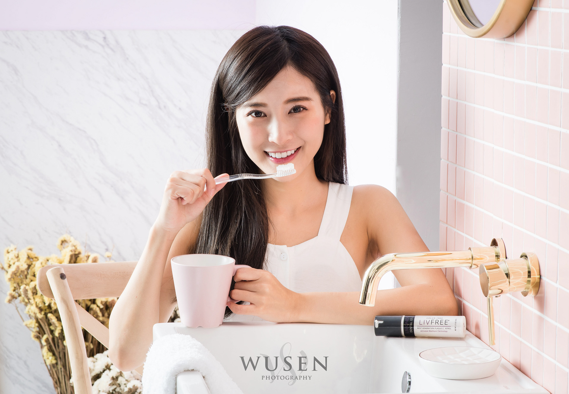 商品攝影, 牙膏, 浴室攝影棚