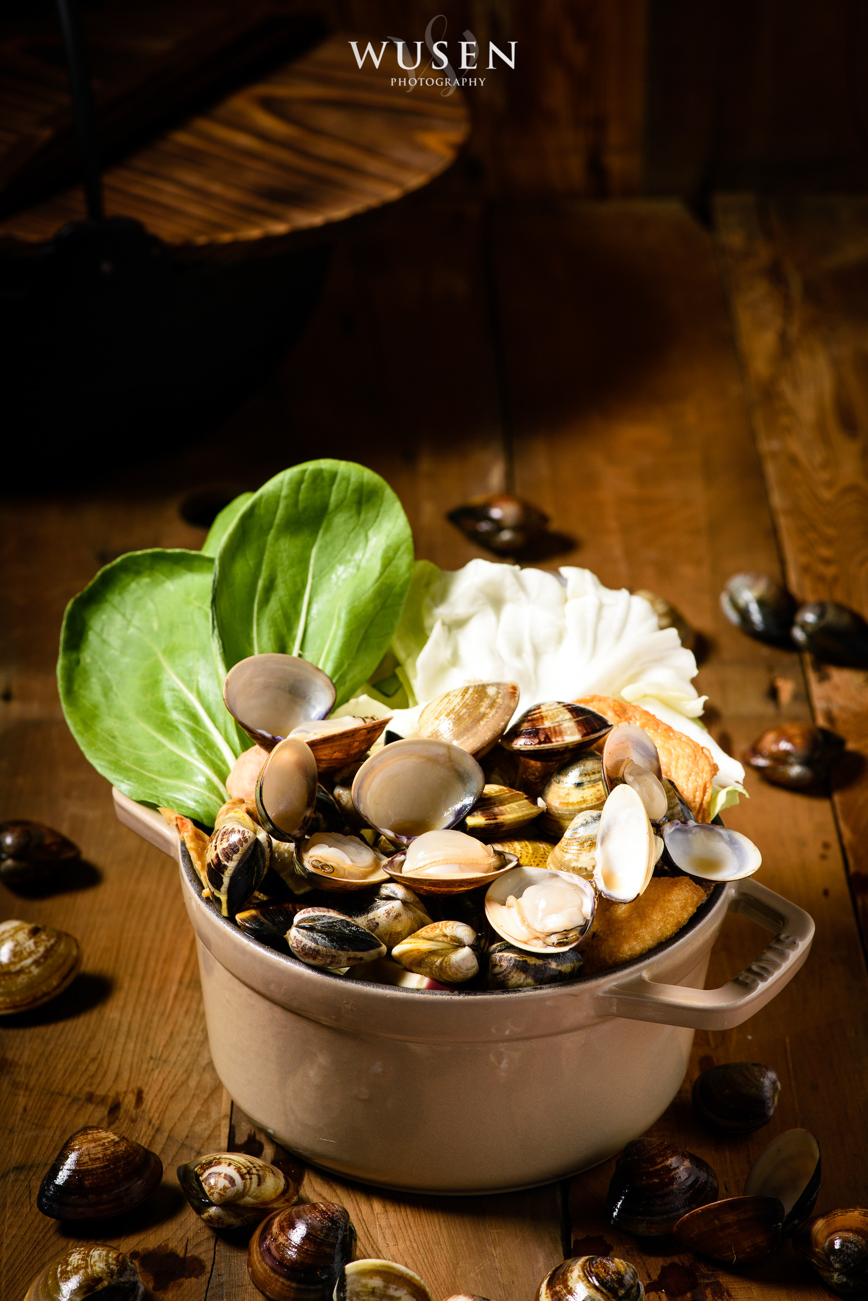蛤仔, 海鮮鍋, 食材拍攝, 鍋物拍攝