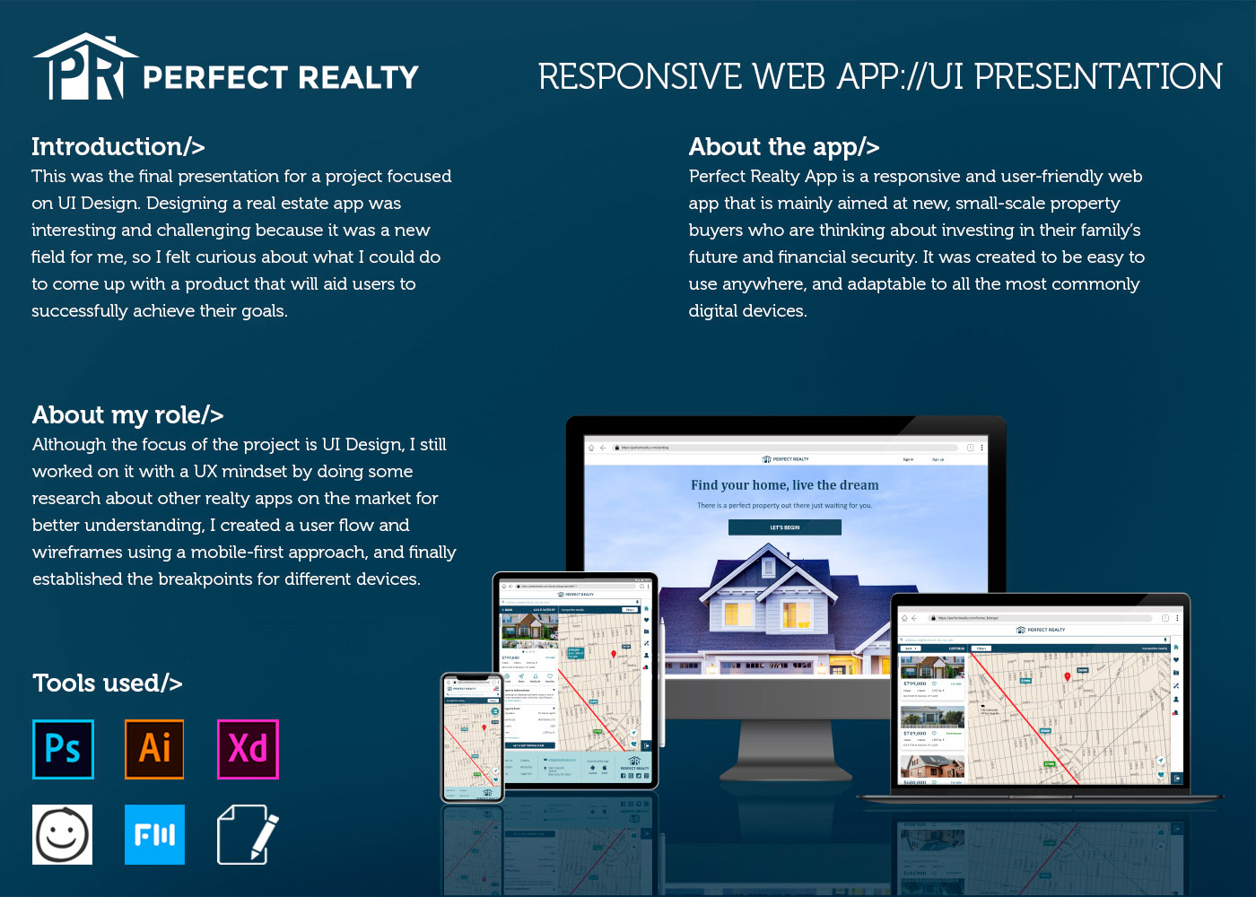 Perfect Realty Web App UI Design