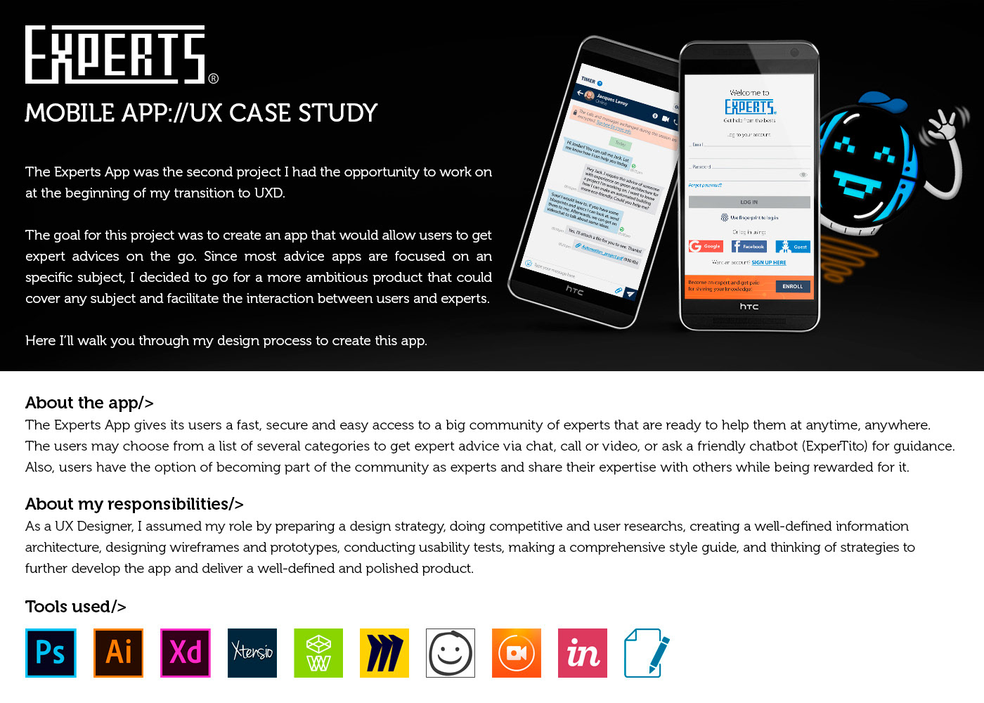Experts App UX Case Study