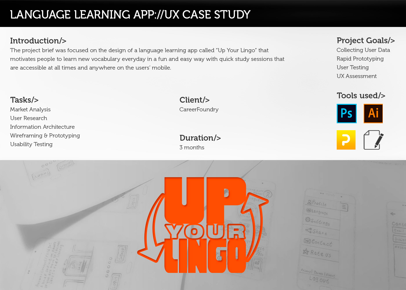 Language Learning App UX Case Study