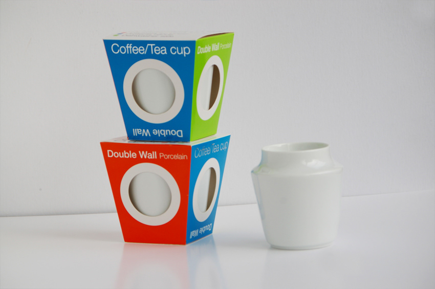 Cameron Snelgar Product, Package & Graphic Design - Double Wall Porcelain  Coffee/Tea Cup