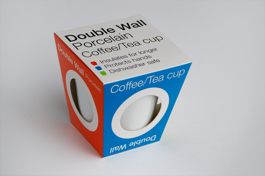 Cameron Snelgar Product, Package & Graphic Design - Double Wall Porcelain  Coffee/Tea Cup