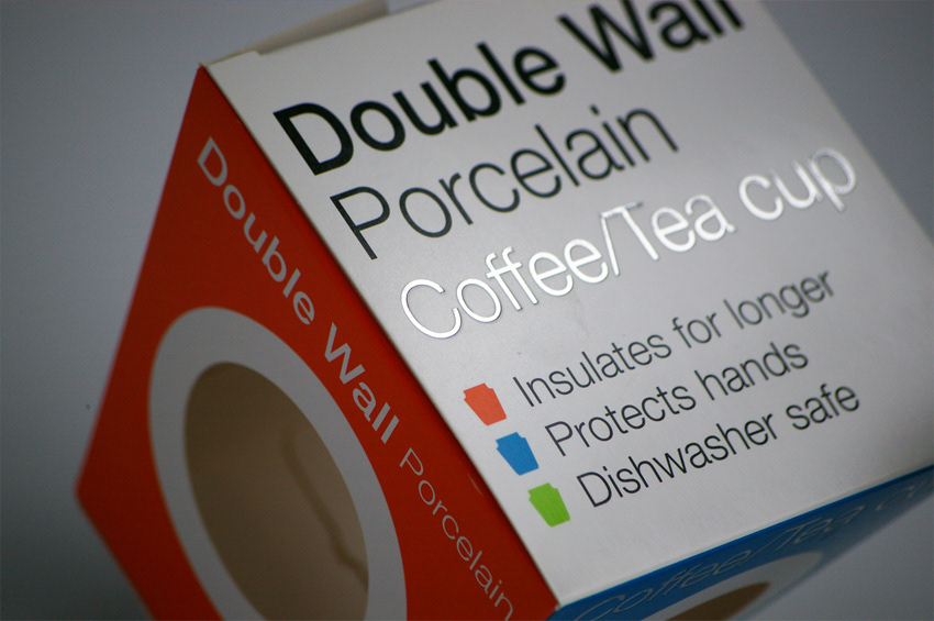 Cameron Snelgar Product, Package & Graphic Design - Double Wall Porcelain  Coffee/Tea Cup