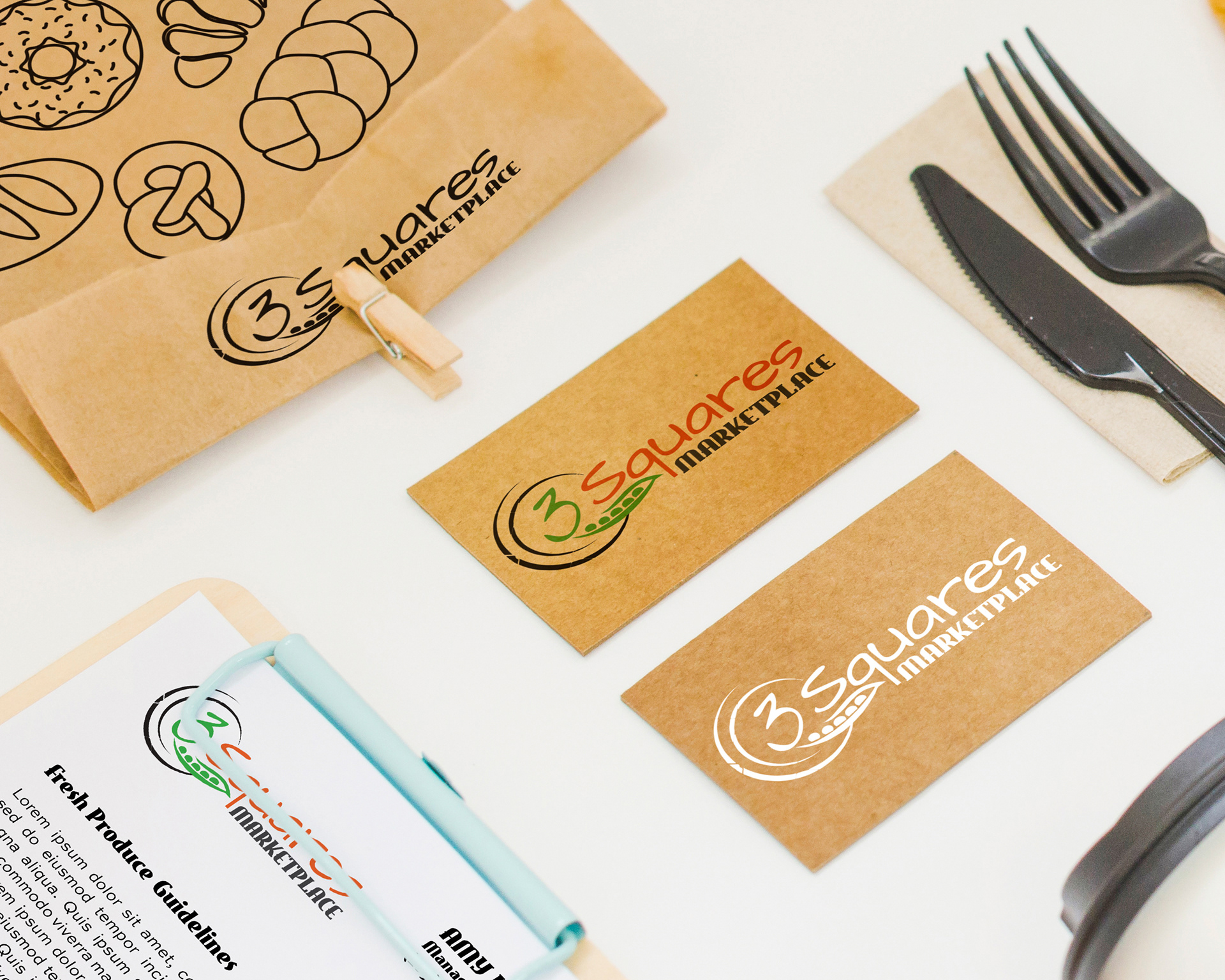 3 Squares Marketplace Stationary