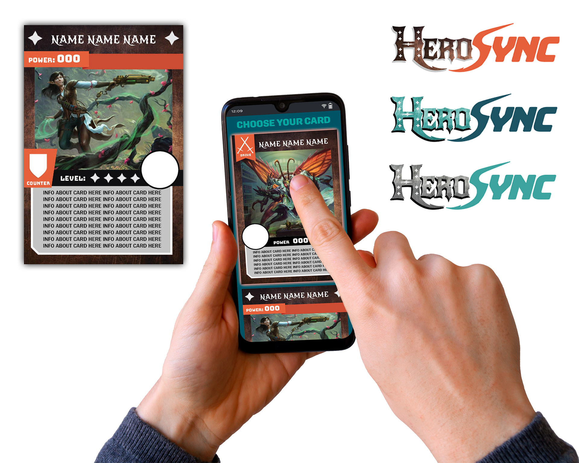 Branding and card design for TCG concept