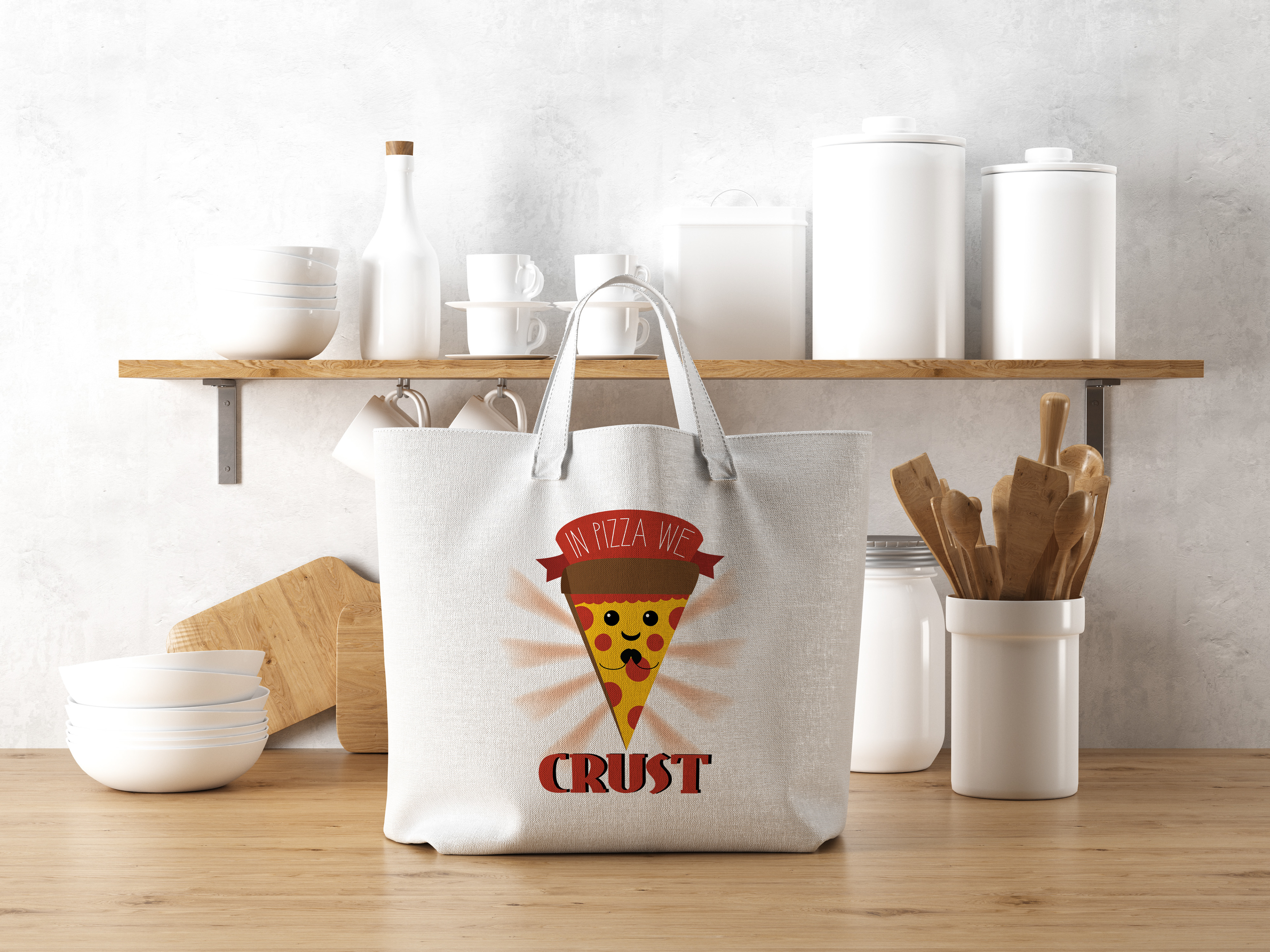 In Pizza We Crust Illustration