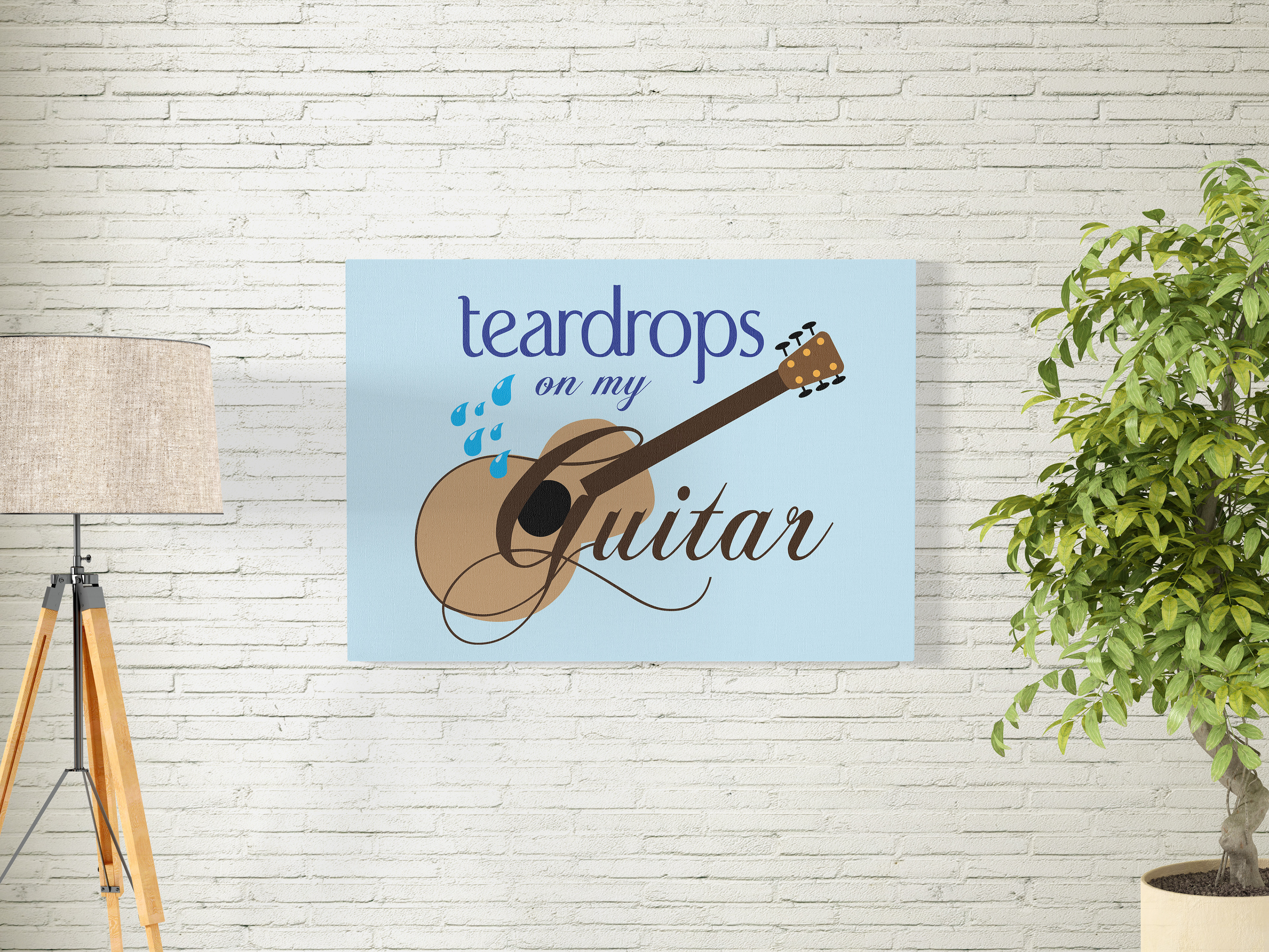Teardrops on my Guitar Illustration