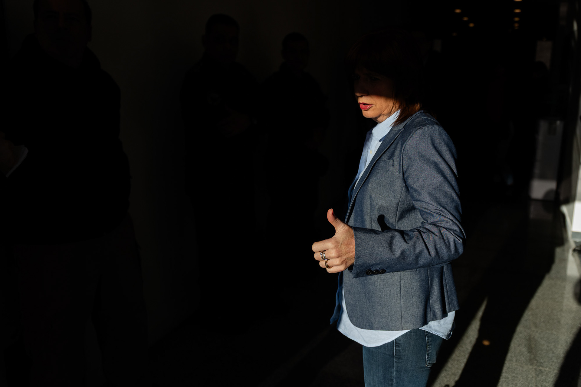 Patricia Bullrich dando el Ok para iniciar el operativo desde el aeropuerto 