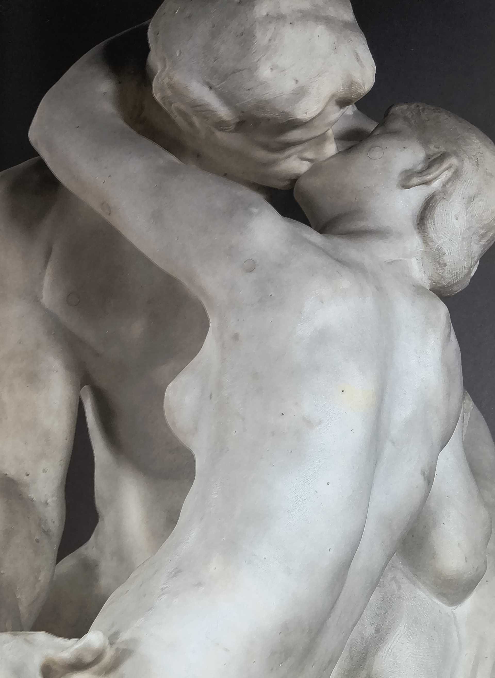 Auguste Rodin, El beso, 1888-1898 Mármol, 181,5 x 112,5 x 117 cm