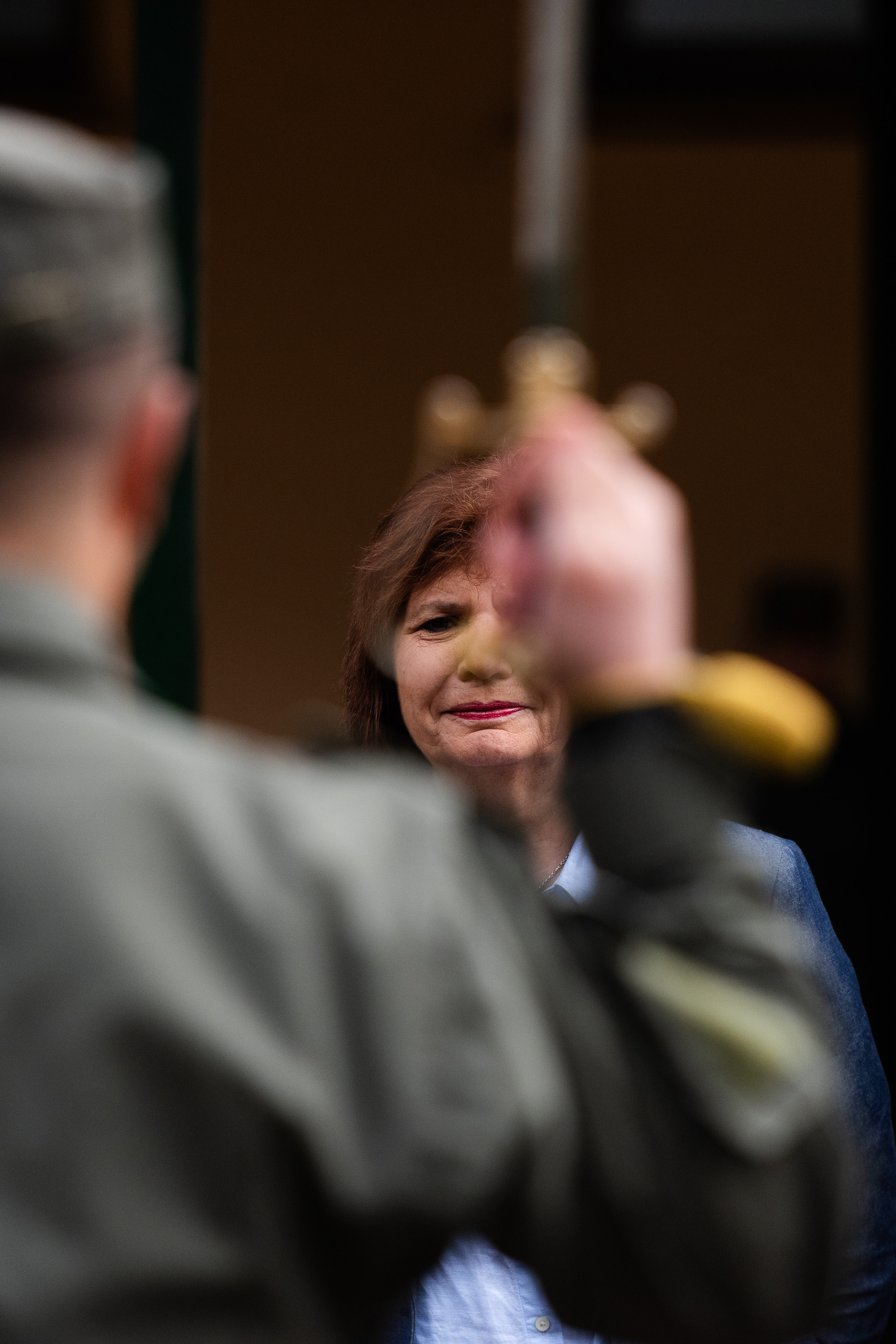 Por la mañana, antes de salir a Pedro Caballero, la ministra Bullrich visitó las instalaciones de la Gendarmería Nacional en Foz de Iguazú