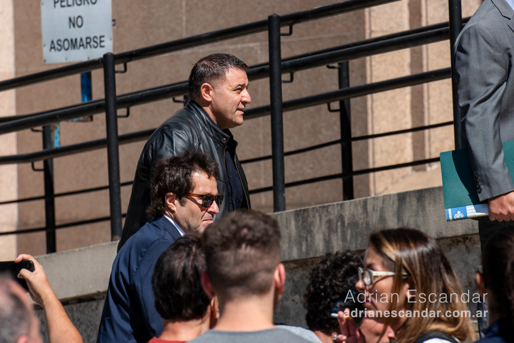 Pablo Toviggino llegando a los tribunales.