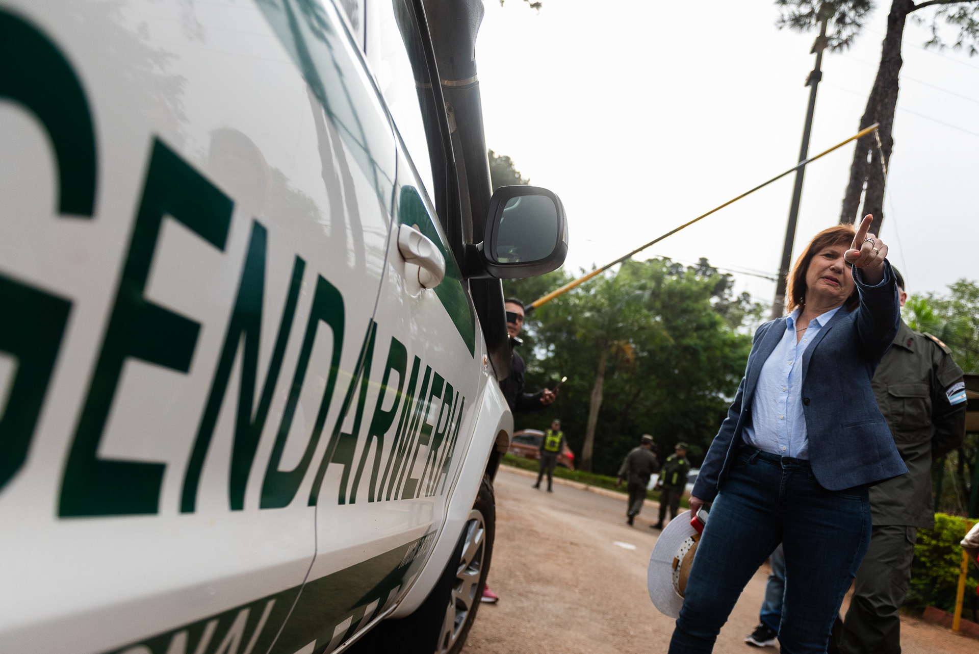 Gendarmería Nacional también participó del operativo.