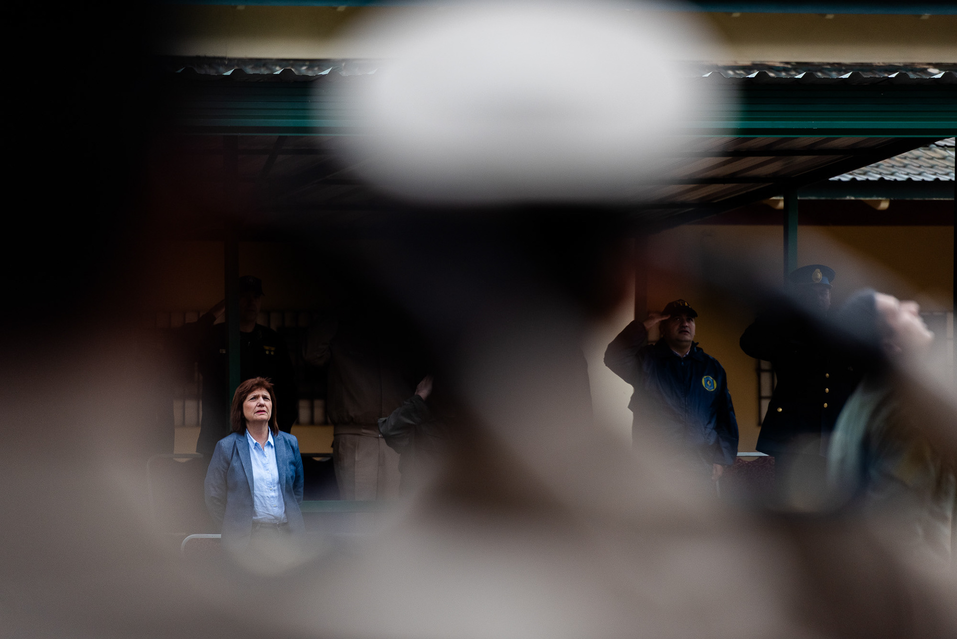 Por la mañana, antes de salir a Pedro Caballero, la ministra Bullrich visitó las instalaciones de la Gendarmería Nacional en Foz de Iguazú