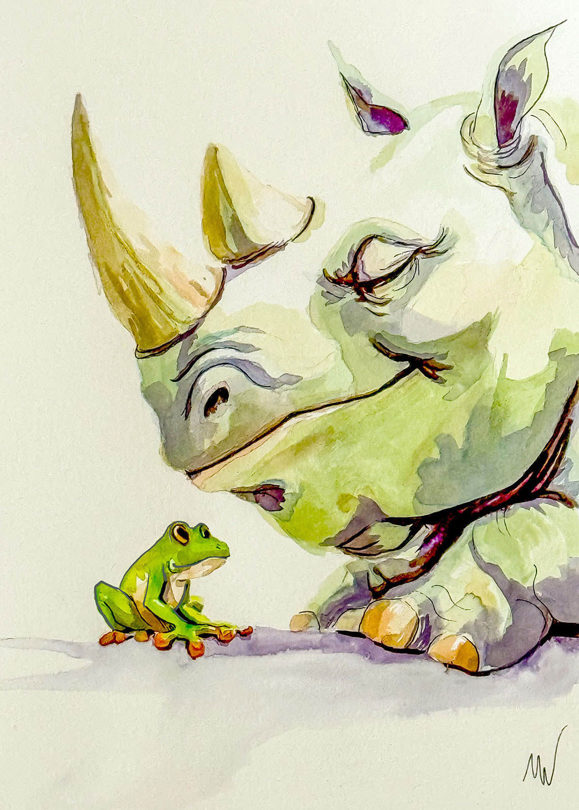 Friends Froever Ink on Paper