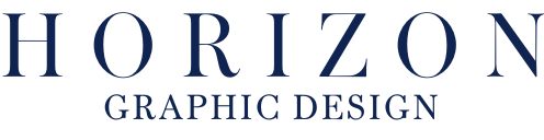 Blue Logo for Horizon Graphic Design