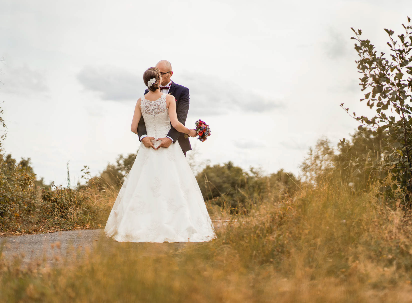 Hochzeitfoto Herbst Natur Waldbröl