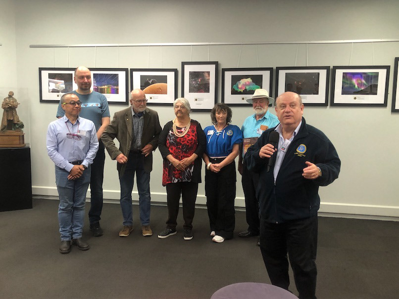 John Sarkissian welcomed everyone to the exhibition