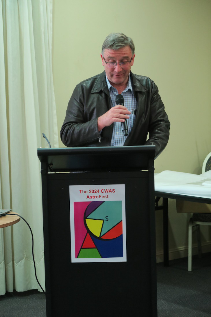 CWAS committee member, Alex Abbey, ontroduced Steve Quirk