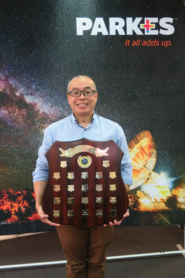 Overall Winner, Jarrod Koh, with the perpetual shield