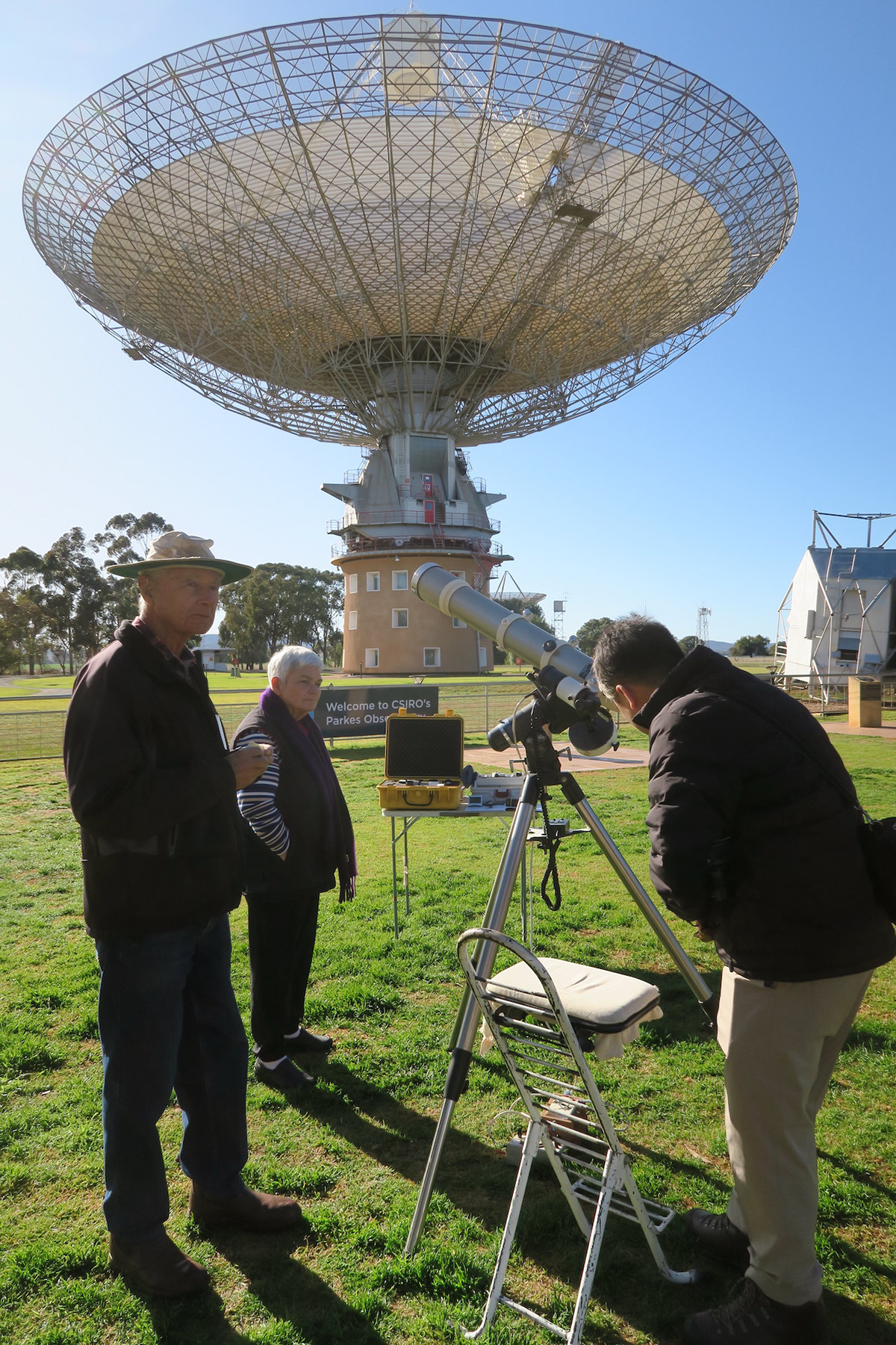 Peter Cannon's telescope.