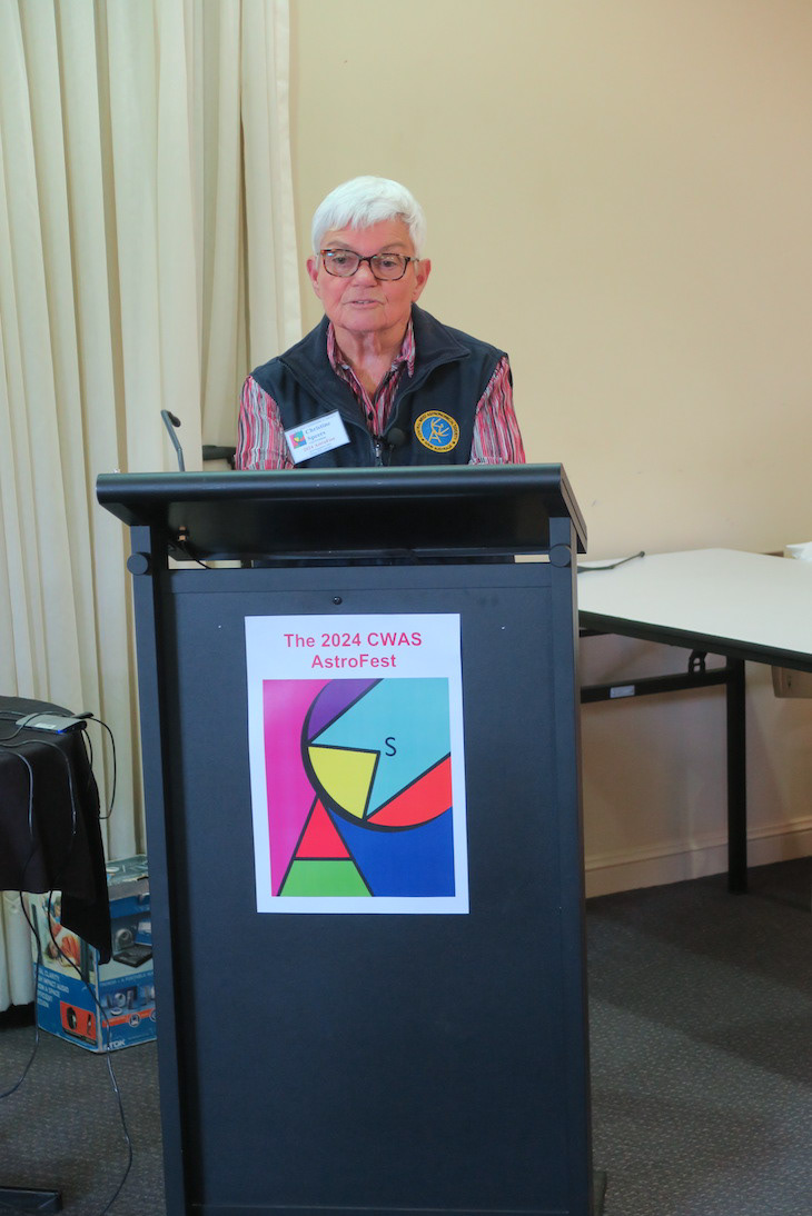 CWAS Vice-President, Christine Speers, introduced Trevor Barry