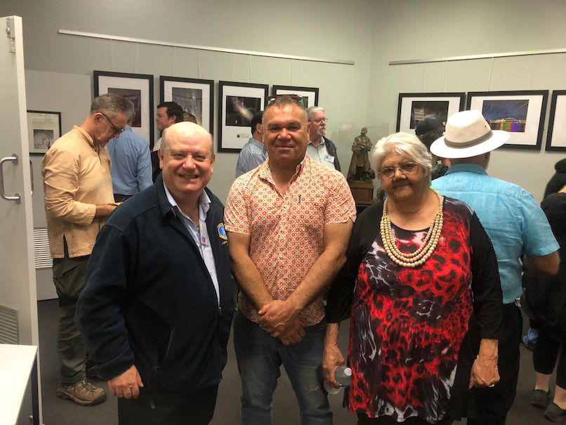 John Sarkissian with David Towney and Aunty Rhonda