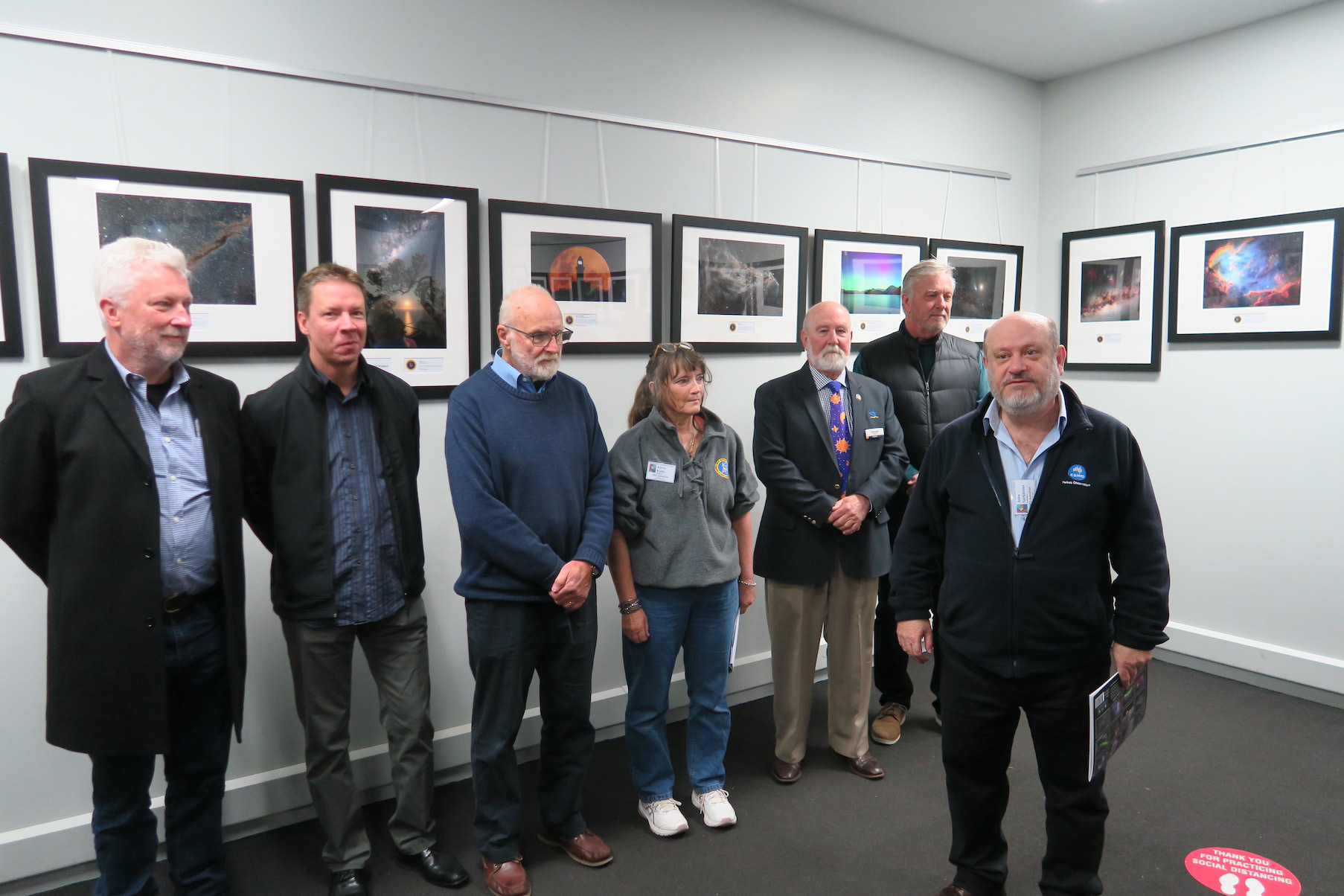 John Sarkissian welcomed everyone to the opening of the exhibition